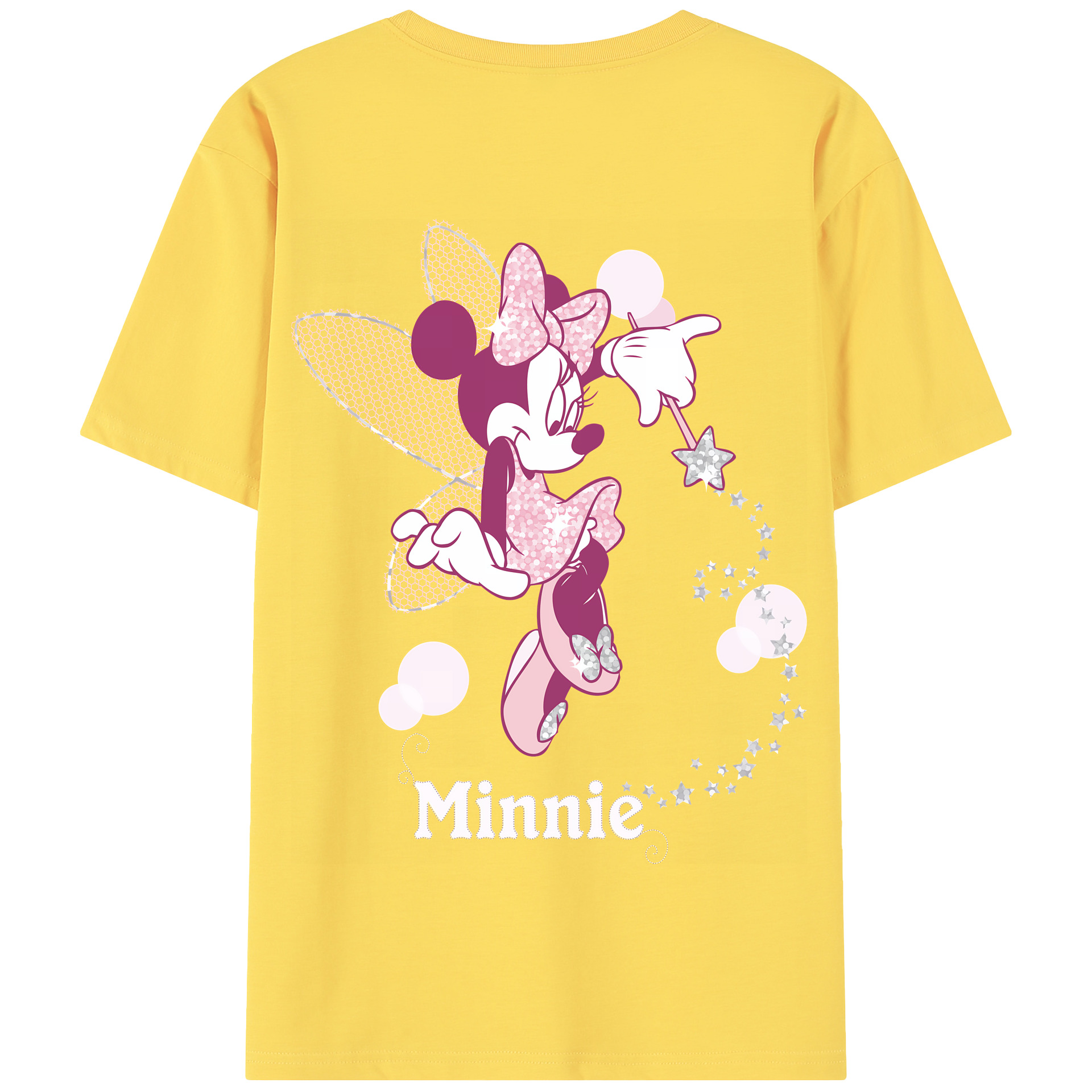（画像用） ミッキーマウス Mickey Mouse 綿100％半袖Tシャツ（背面プリント）