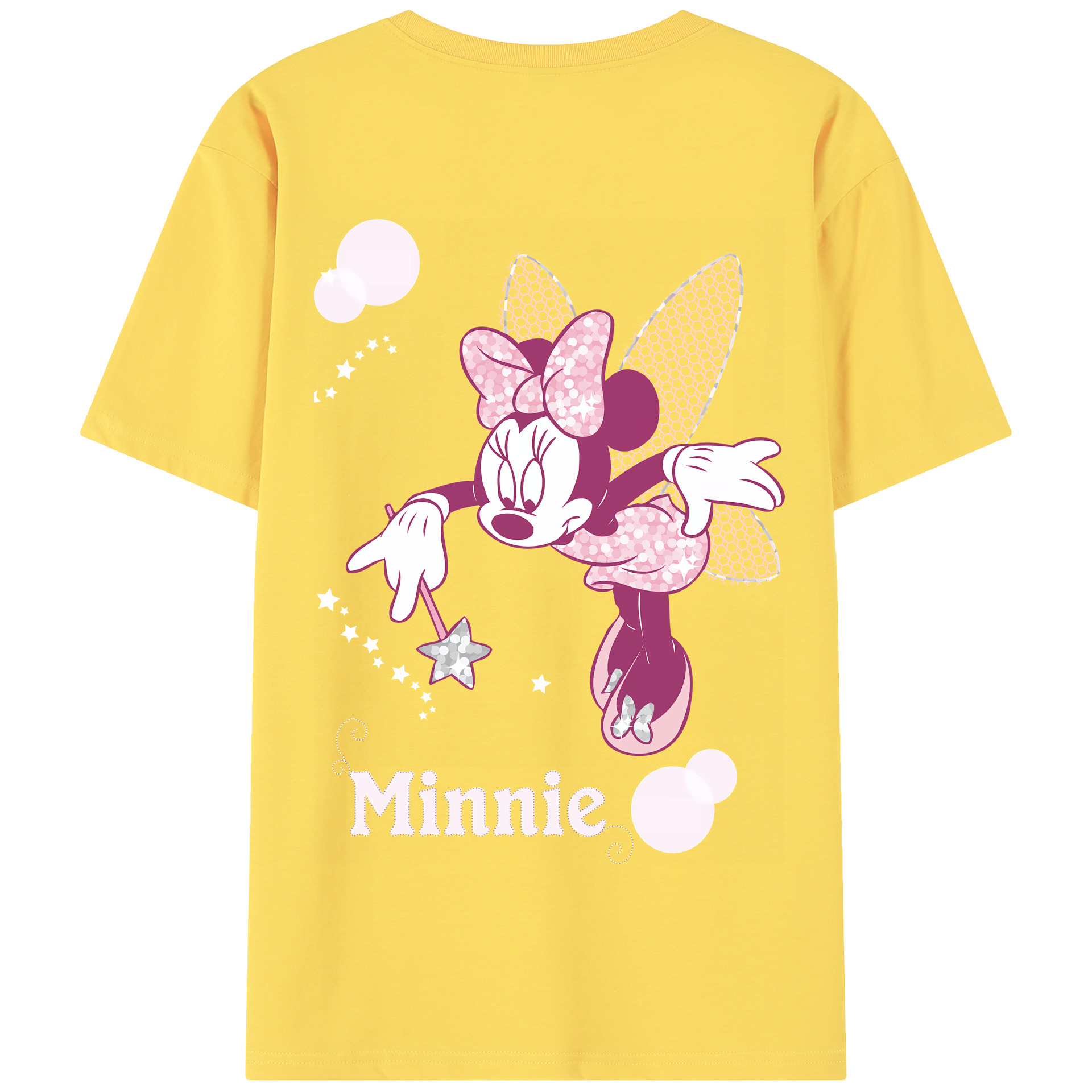 （画像用） ミッキーマウス Mickey Mouse 綿100％半袖Tシャツ（背面プリント）