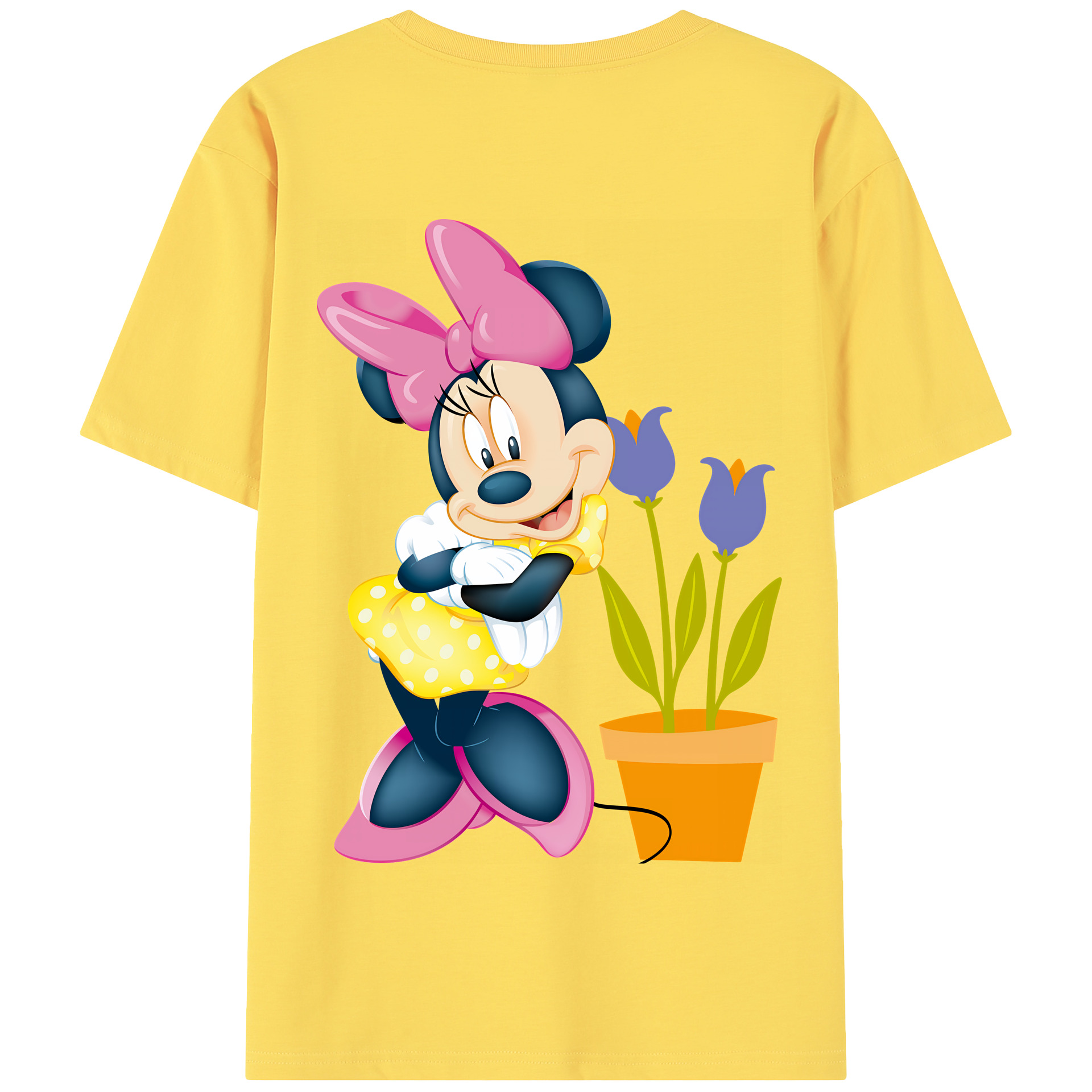 （画像用） ミッキーマウス Mickey Mouse 綿100％半袖Tシャツ（背面プリント）