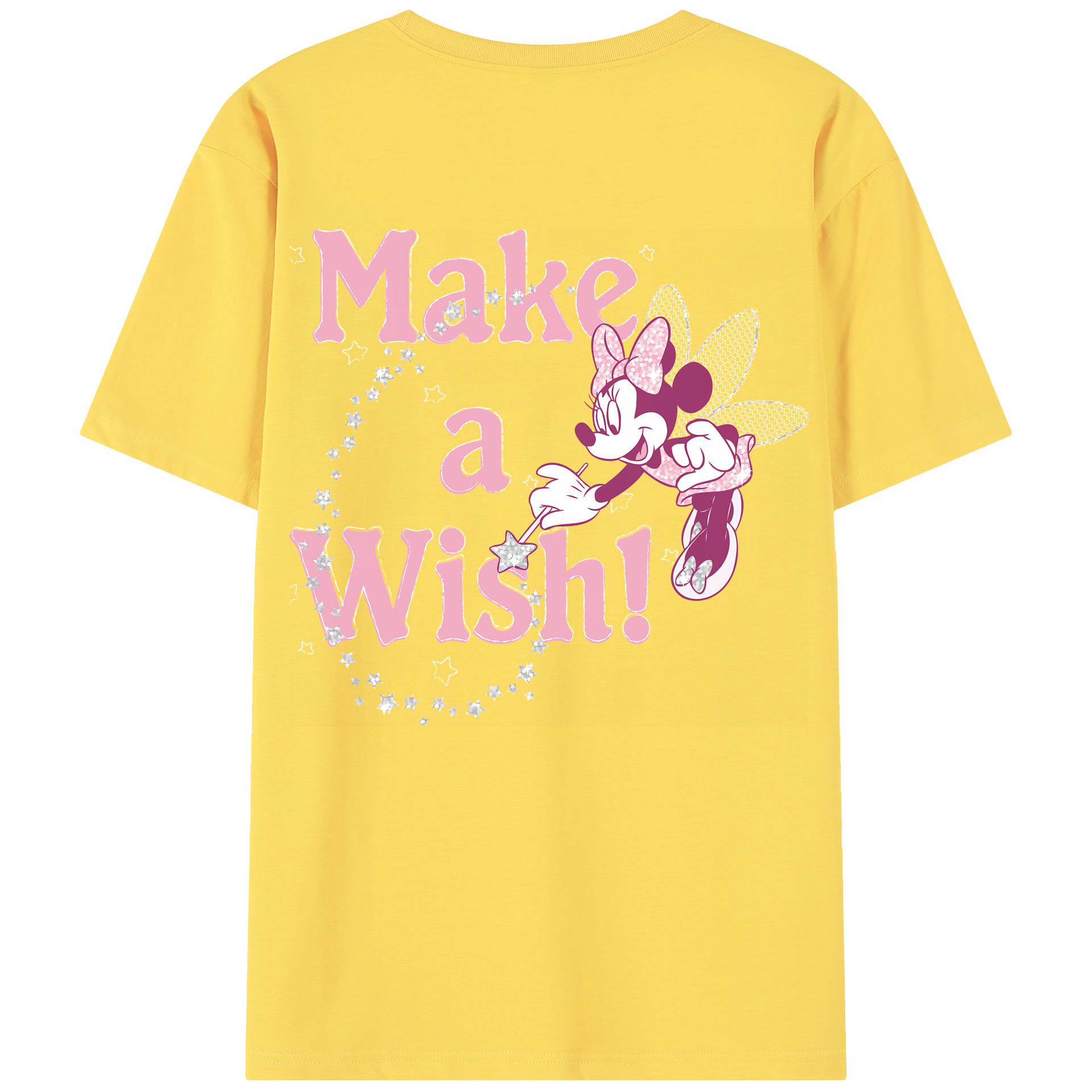（画像用） ミッキーマウス Mickey Mouse 綿100％半袖Tシャツ（背面プリント）