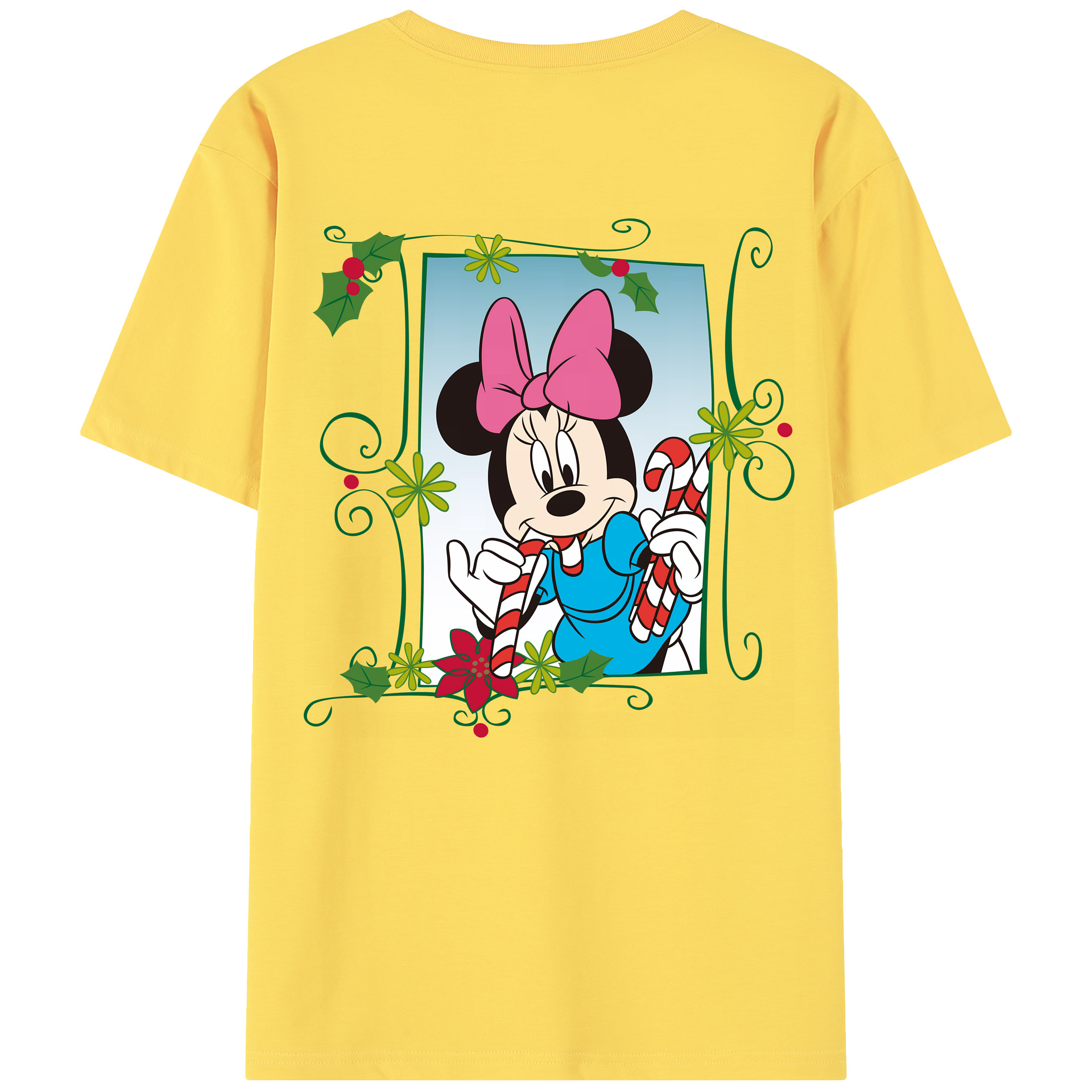 （画像用） ミッキーマウス Mickey Mouse 綿100％半袖Tシャツ（背面プリント）