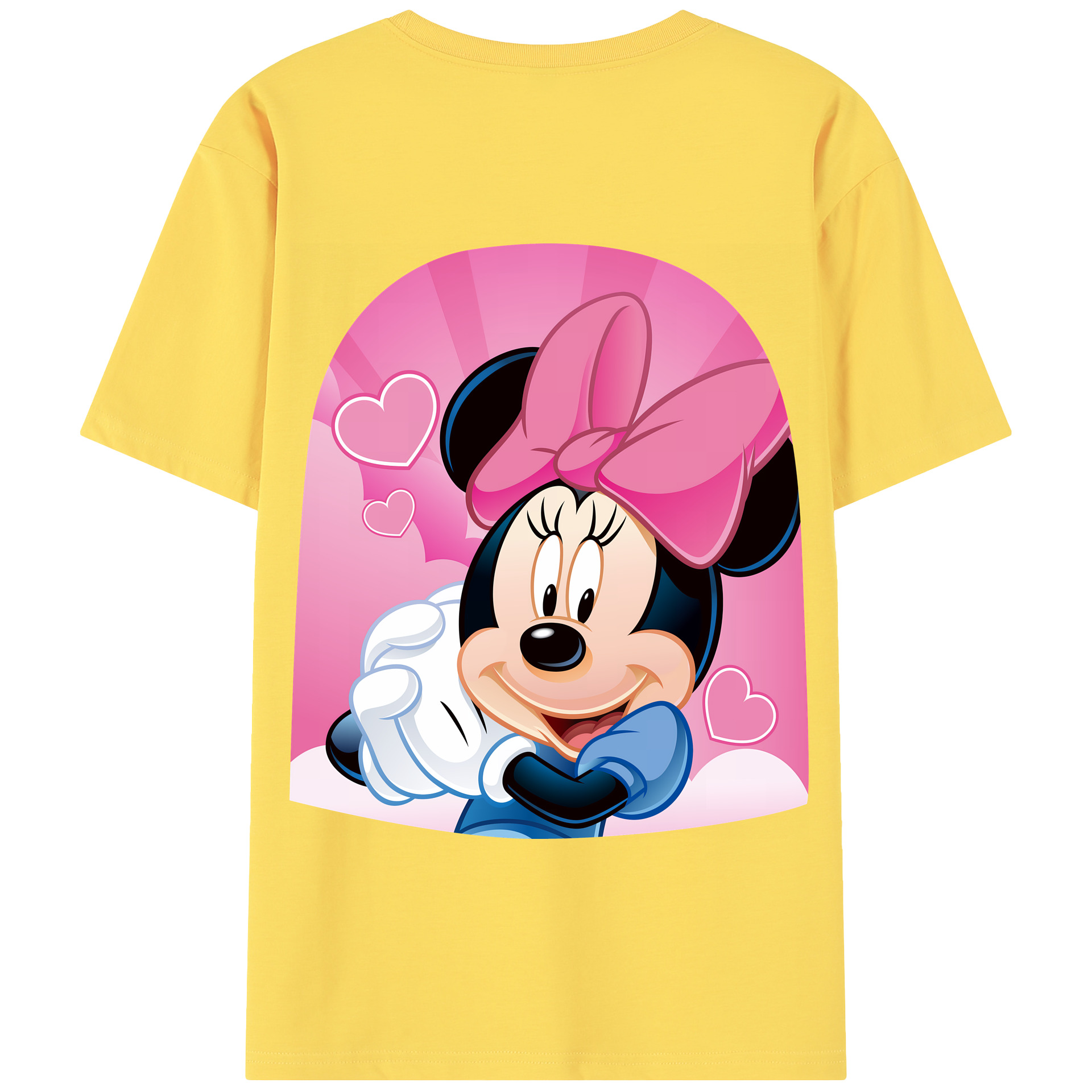 （画像用） ミッキーマウス Mickey Mouse 綿100％半袖Tシャツ（背面プリント）