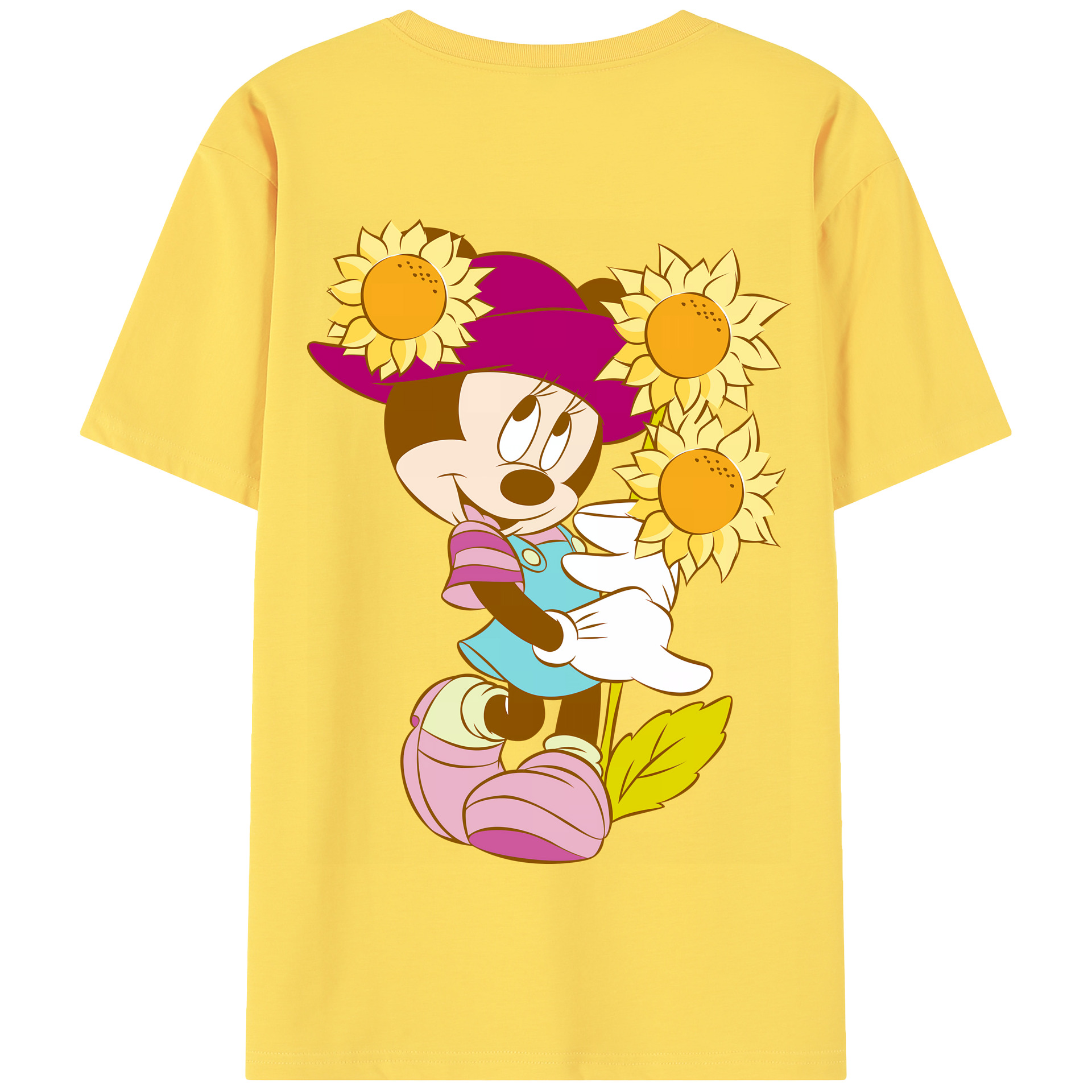 （画像用） ミッキーマウス Mickey Mouse 綿100％半袖Tシャツ（背面プリント）