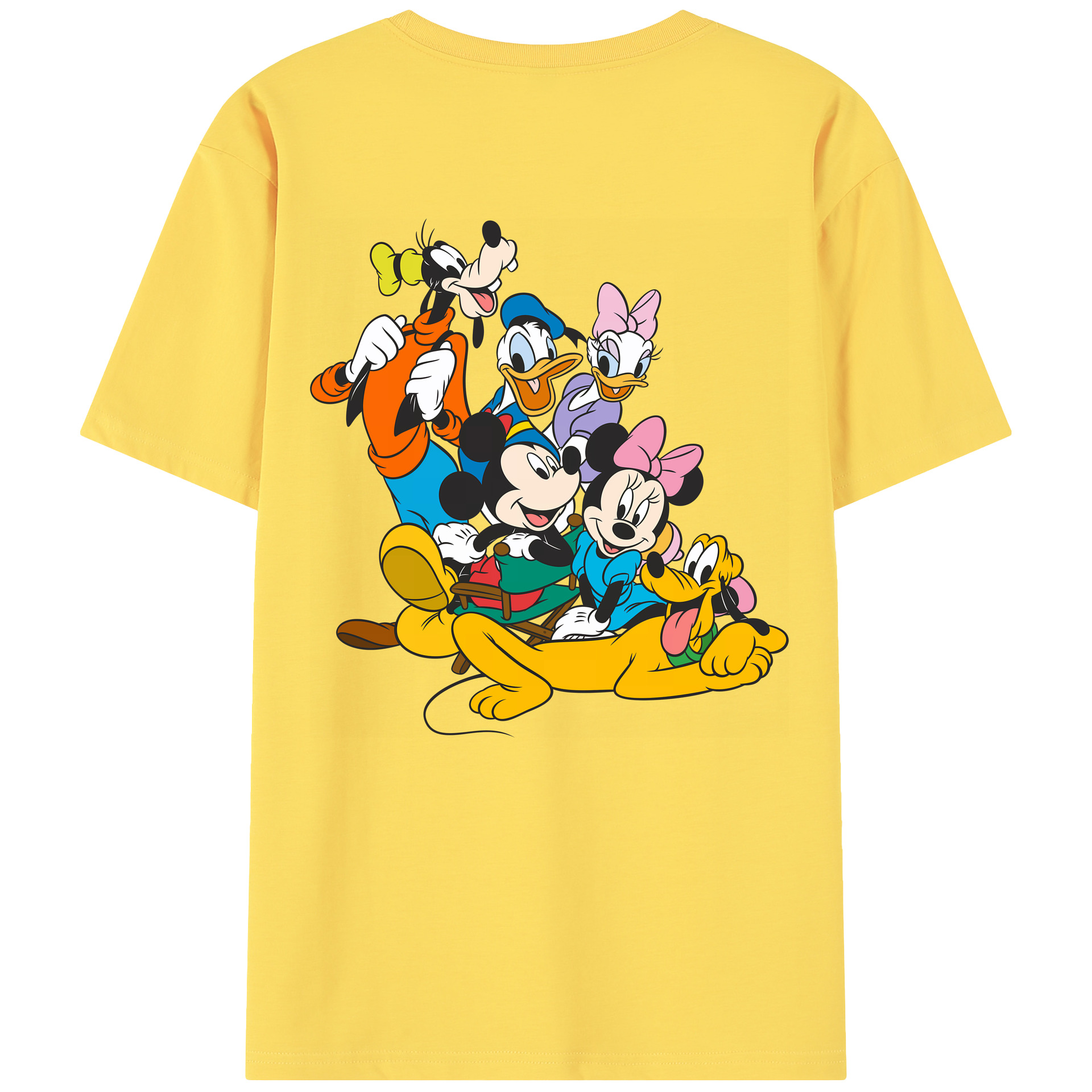 （画像用） ミッキーマウス Mickey Mouse 綿100％半袖Tシャツ（背面プリント）