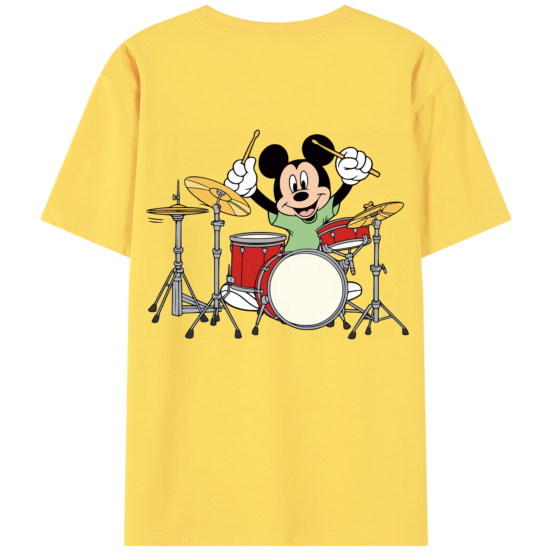 （画像用） ミッキーマウス Mickey Mouse 綿100％半袖Tシャツ（背面プリント）