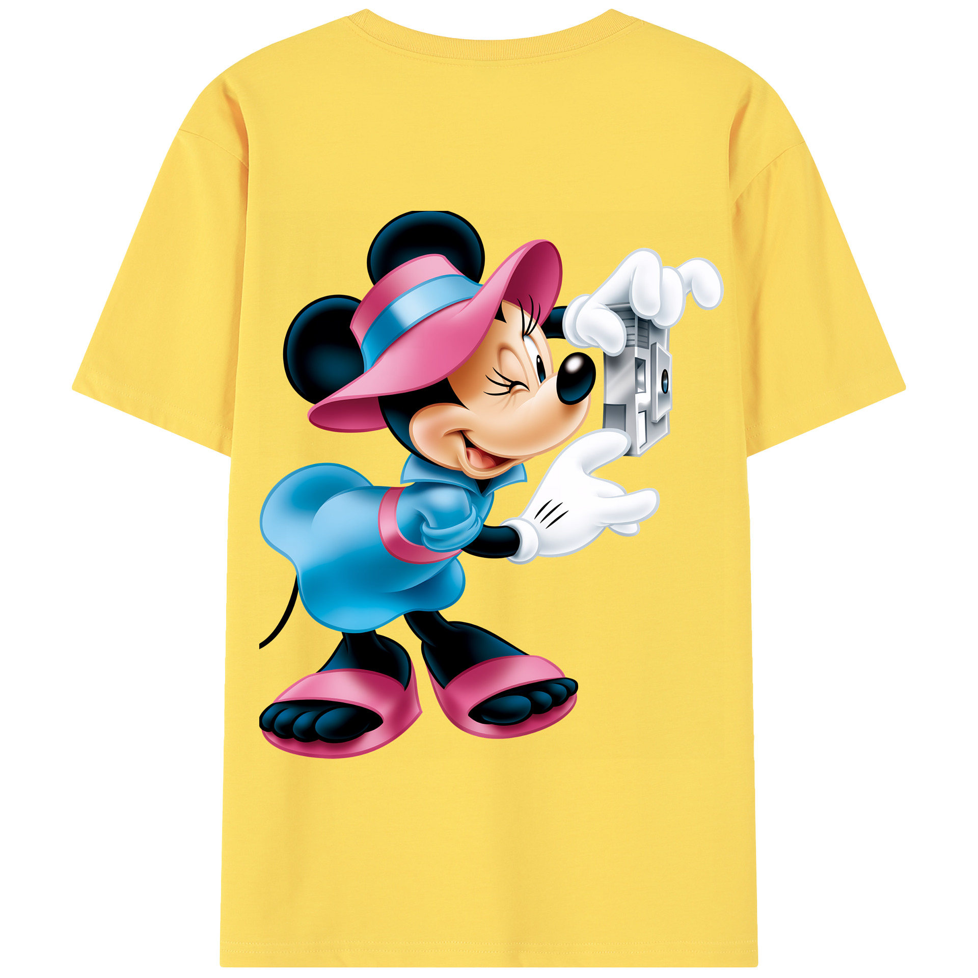 （画像用） ミッキーマウス Mickey Mouse 綿100％半袖Tシャツ（背面プリント）