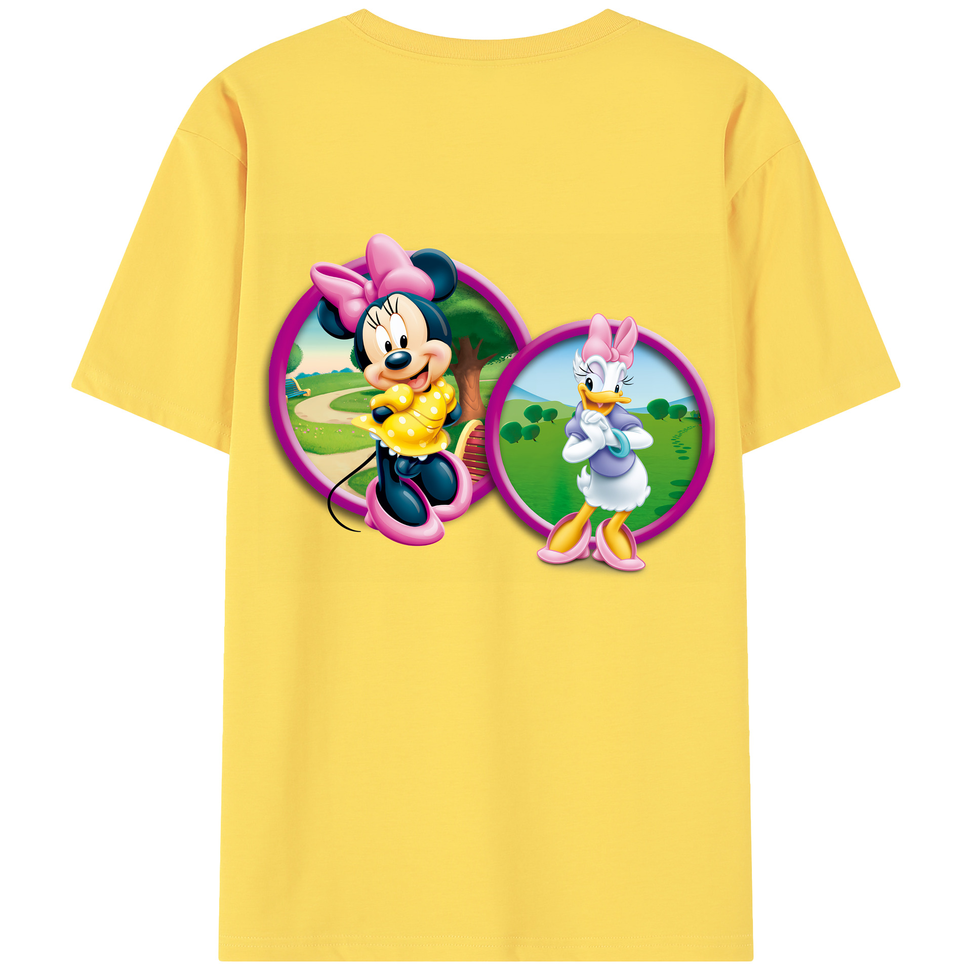 （画像用） ミッキーマウス Mickey Mouse 綿100％半袖Tシャツ（背面プリント）