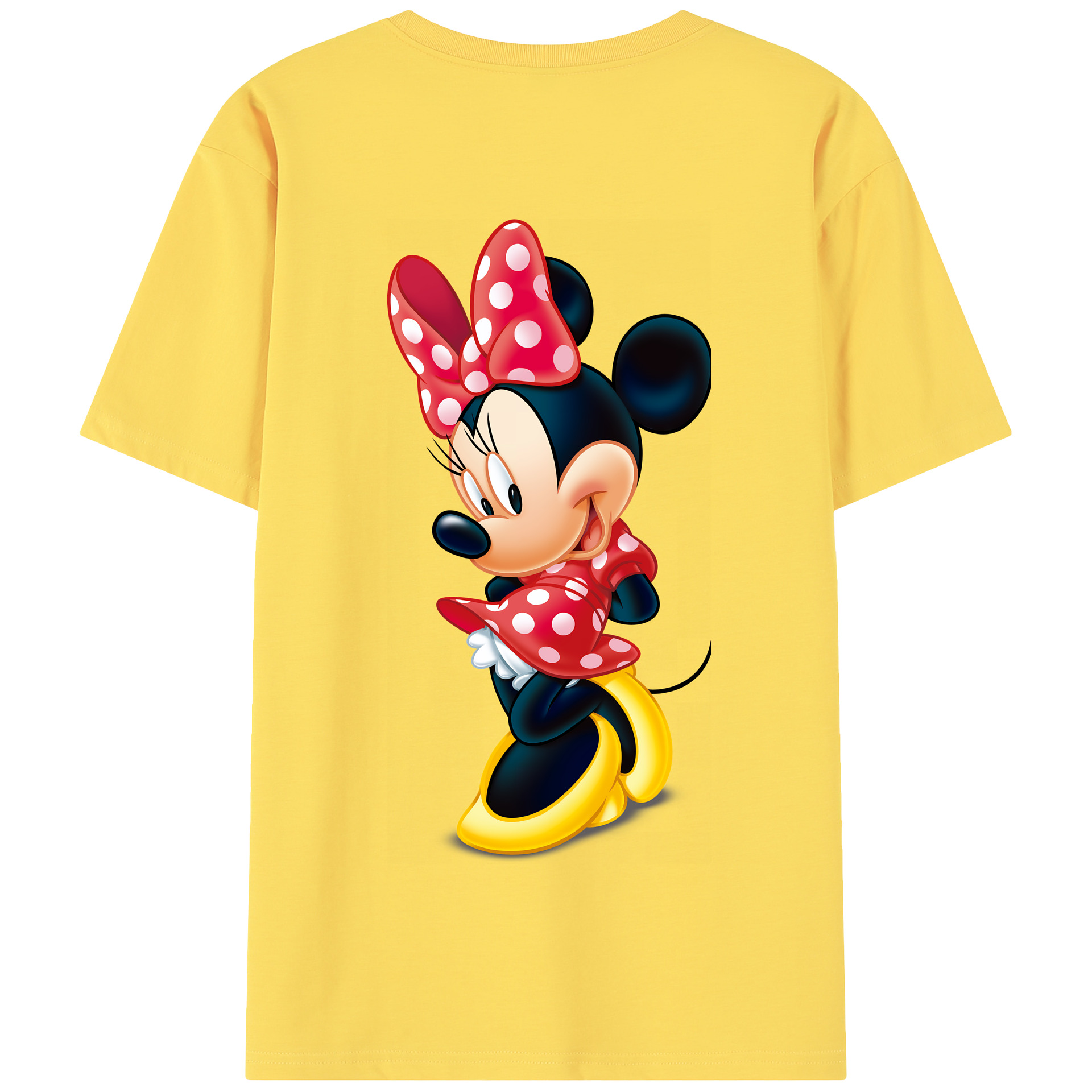 （画像用） ミッキーマウス Mickey Mouse 綿100％半袖Tシャツ（背面プリント）