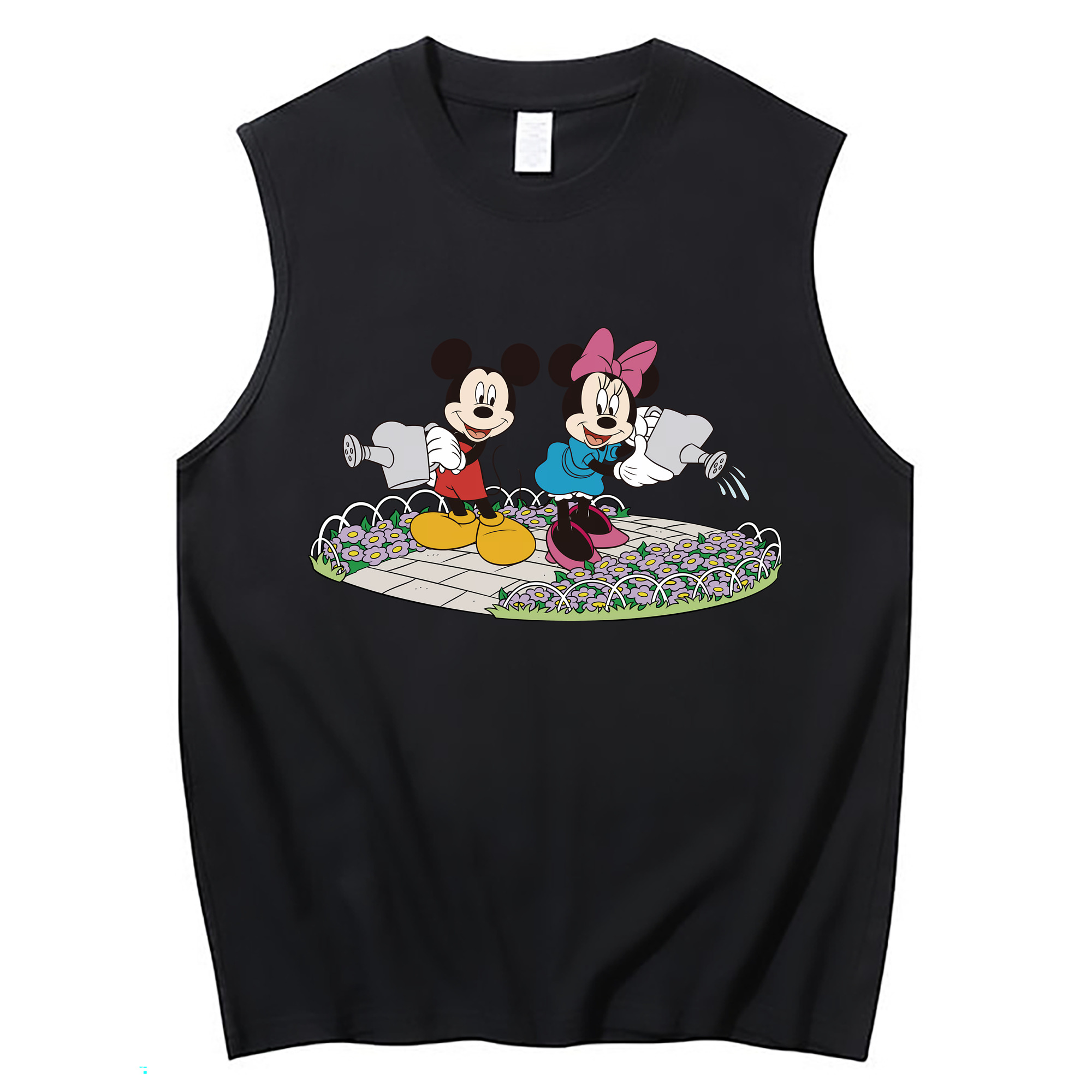 （画像用） ミッキーマウス Mickey Mouse コットン100％タンクトップ（フロントプリント）