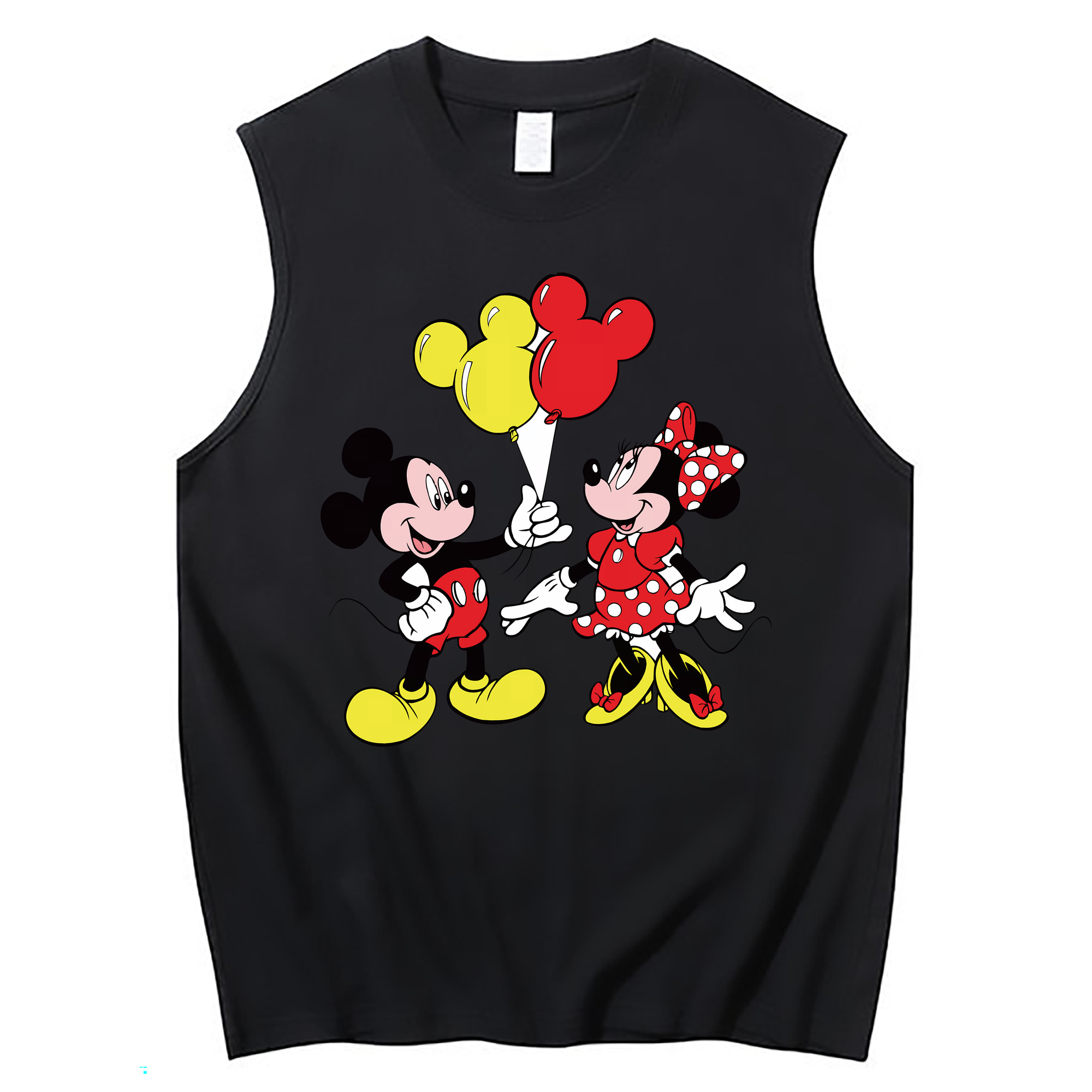 （画像用） ミッキーマウス Mickey Mouse コットン100％タンクトップ（フロントプリント）