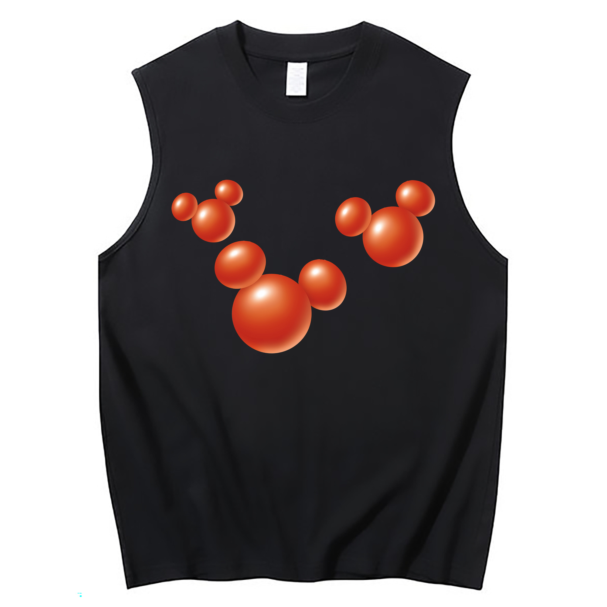 （画像用） ミッキーマウス Mickey Mouse コットン100％タンクトップ（フロントプリント）
