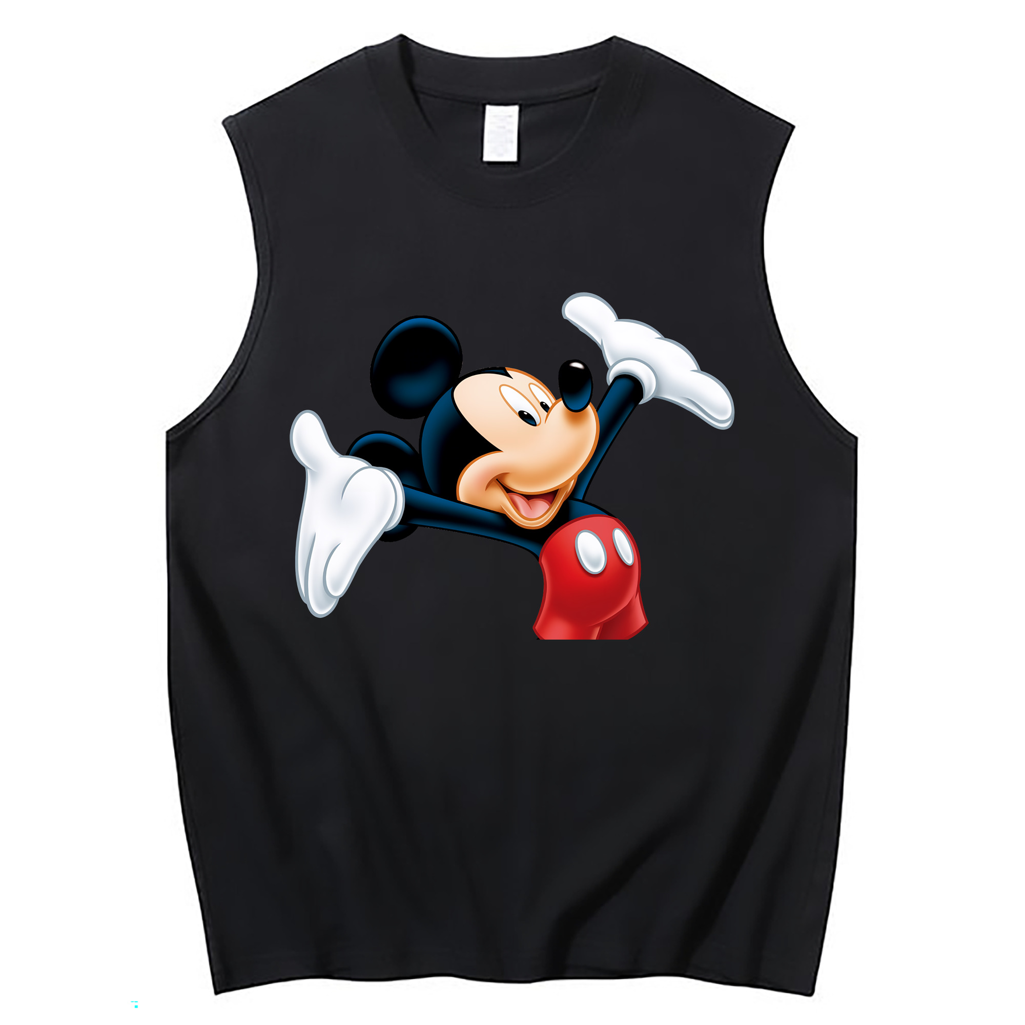 （画像用） ミッキーマウス Mickey Mouse コットン100％タンクトップ（フロントプリント）