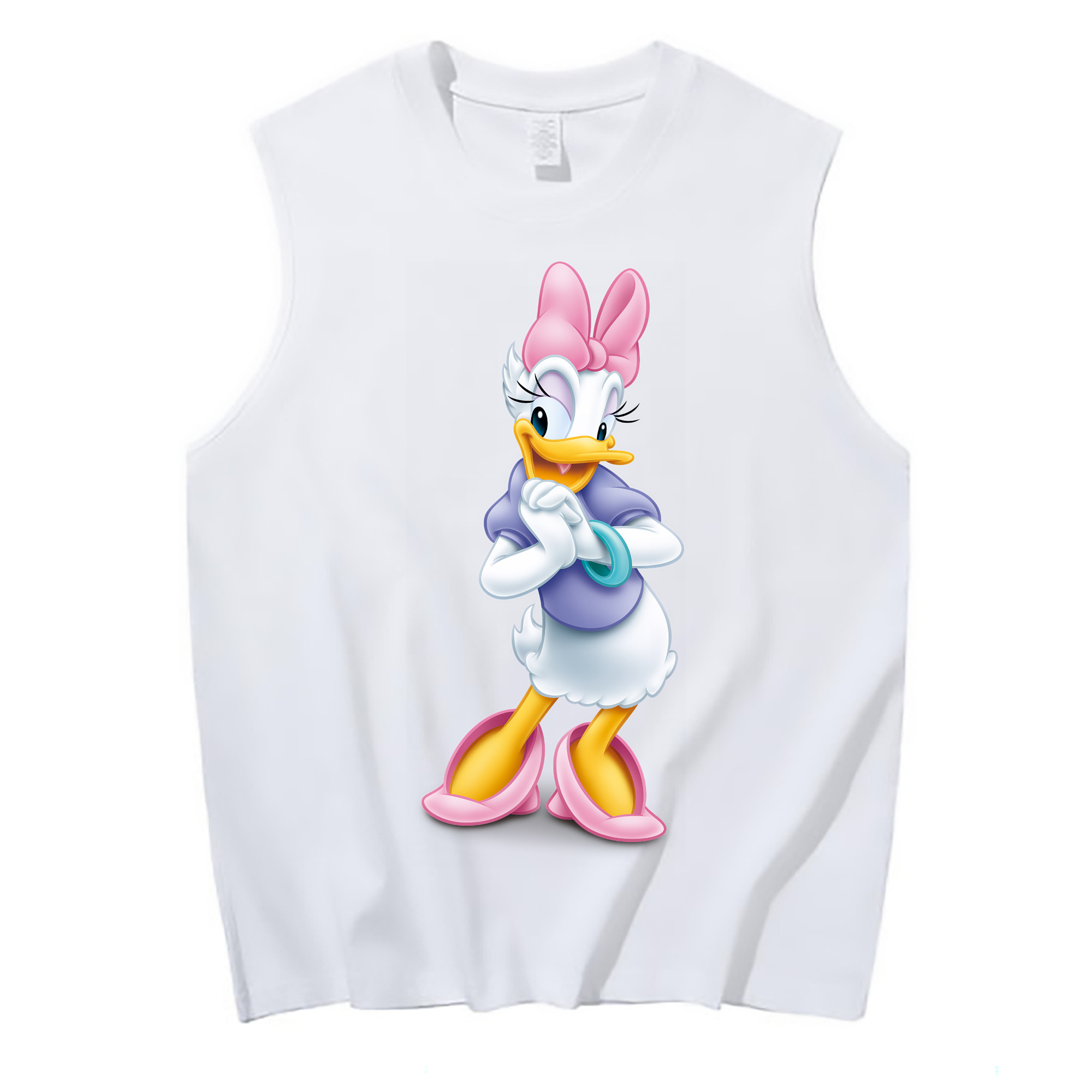 （画像用） ミッキーマウス Mickey Mouse コットン100％タンクトップ（フロントプリント）