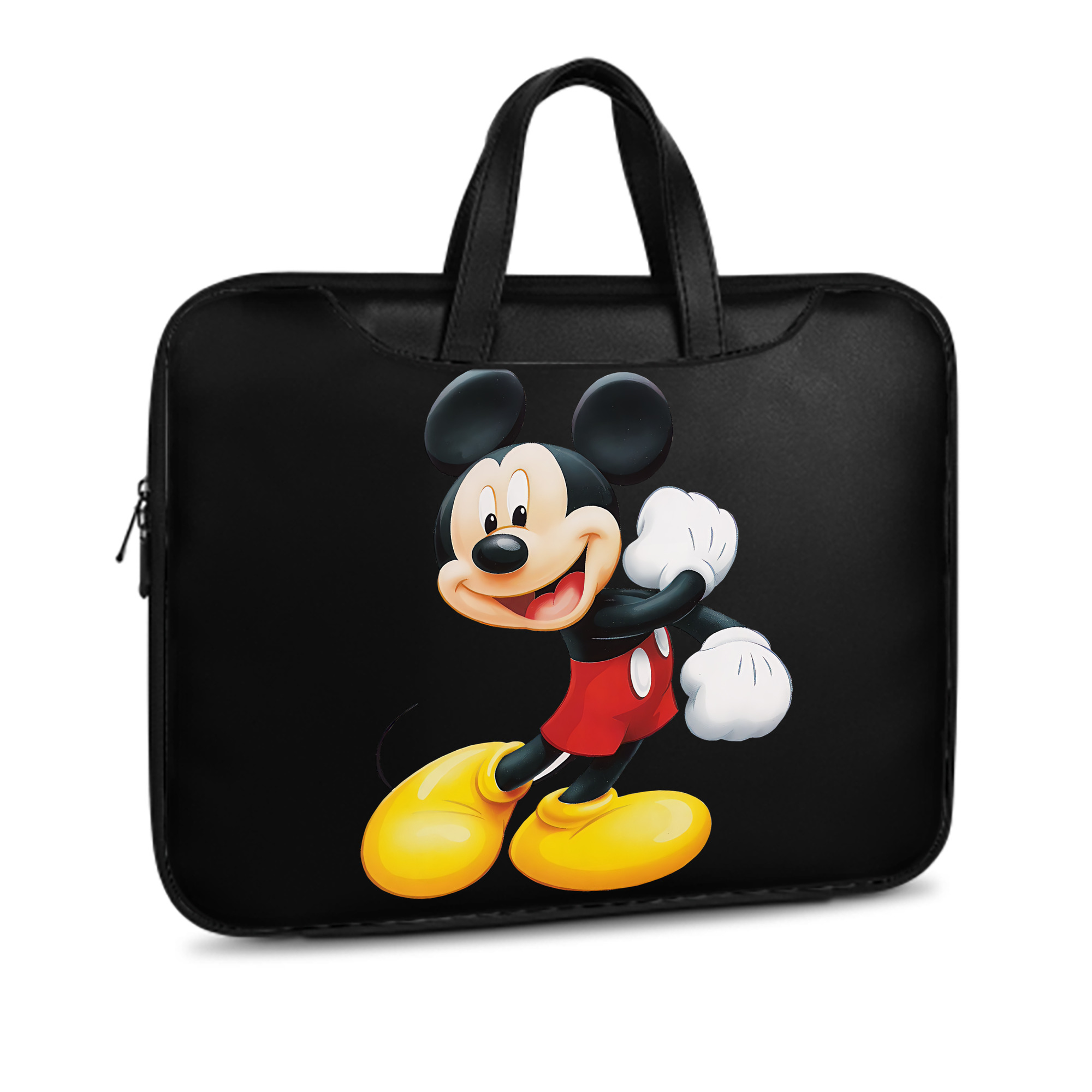 ミッキーマウス Mickey Mouse レザーラップトップバッグ　ノートパソコンケース