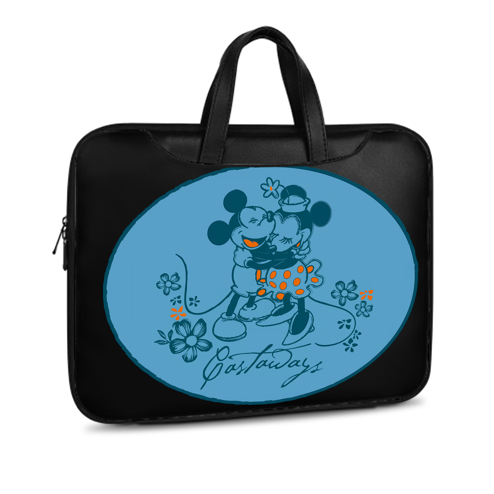ミッキーマウス Mickey Mouse レザーラップトップバッグ　ノートパソコンケース
