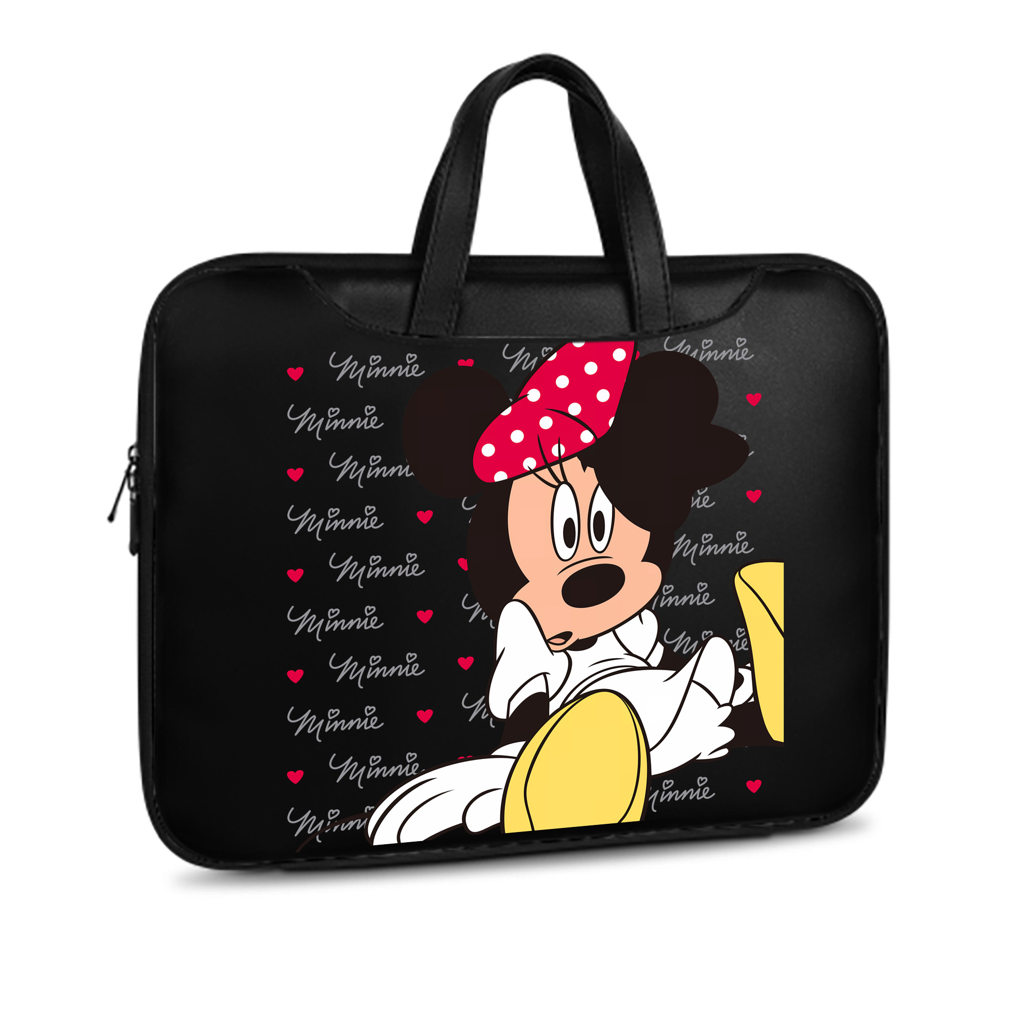 ミッキーマウス Mickey Mouse レザーラップトップバッグ　ノートパソコンケース