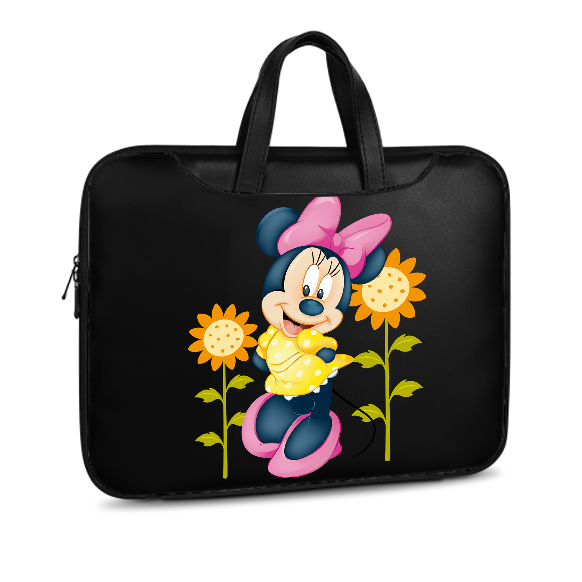 ミッキーマウス Mickey Mouse レザーラップトップバッグ　ノートパソコンケース