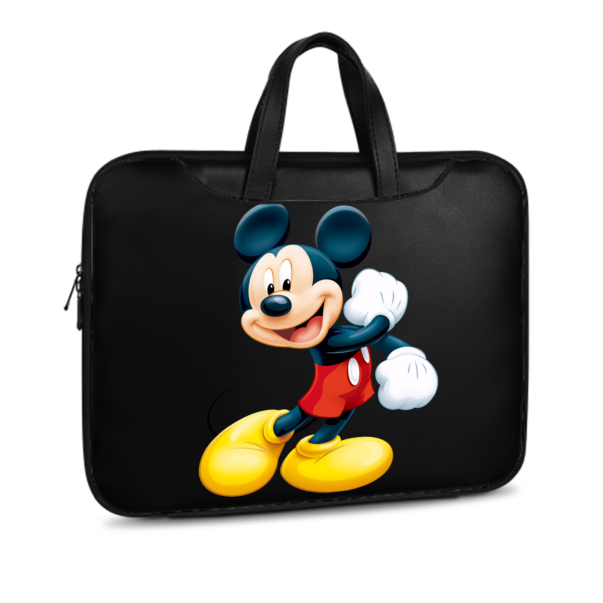 ミッキーマウス Mickey Mouse レザーラップトップバッグ　ノートパソコンケース