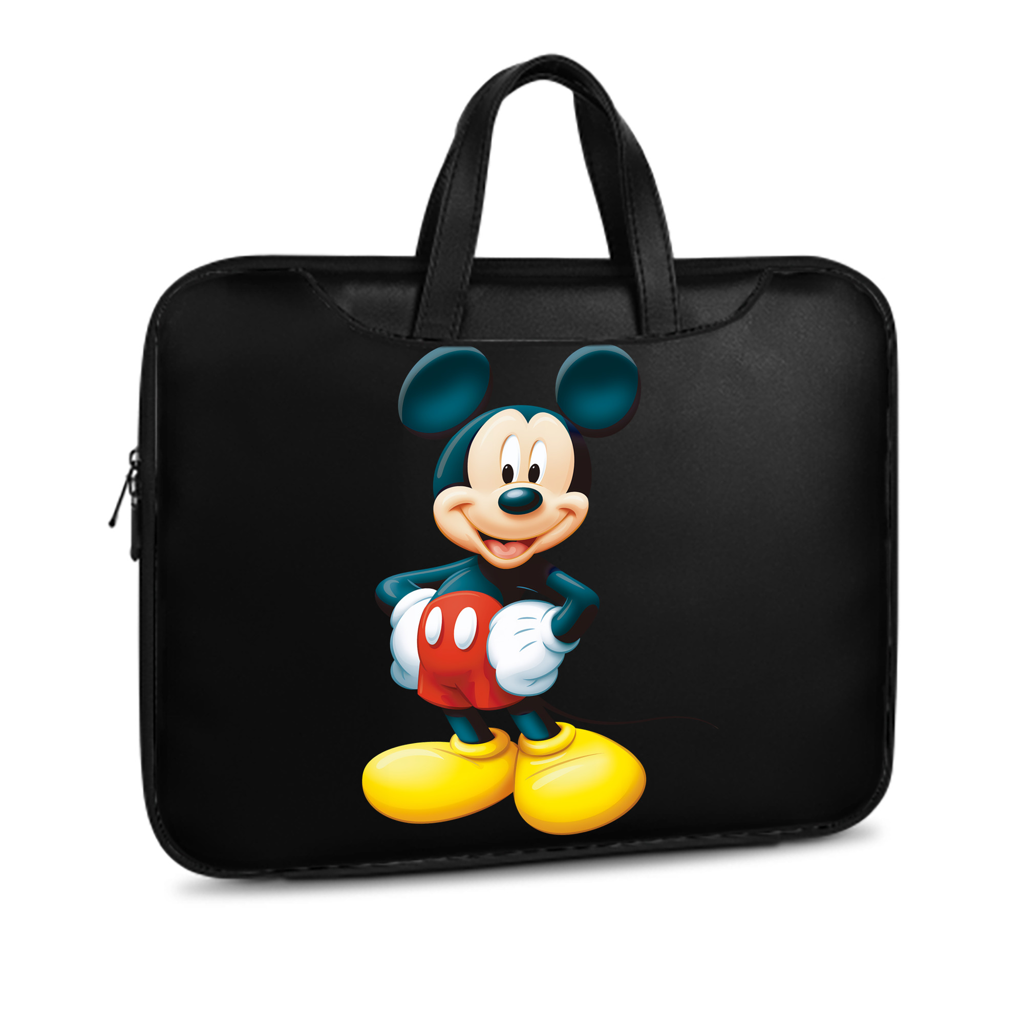 ミッキーマウス Mickey Mouse レザーラップトップバッグ　ノートパソコンケース