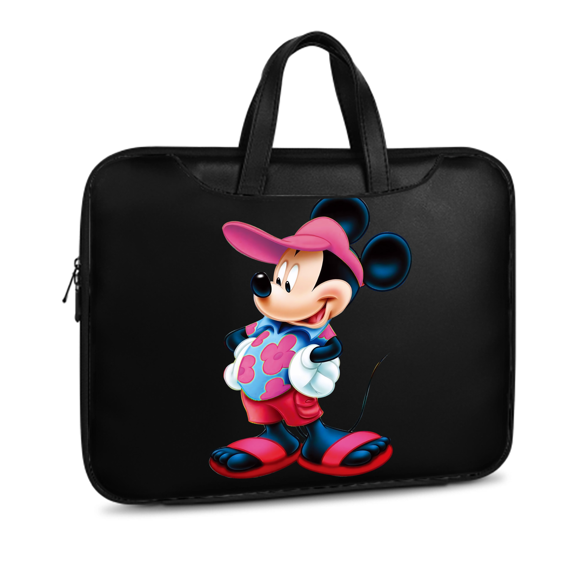 ミッキーマウス Mickey Mouse レザーラップトップバッグ　ノートパソコンケース