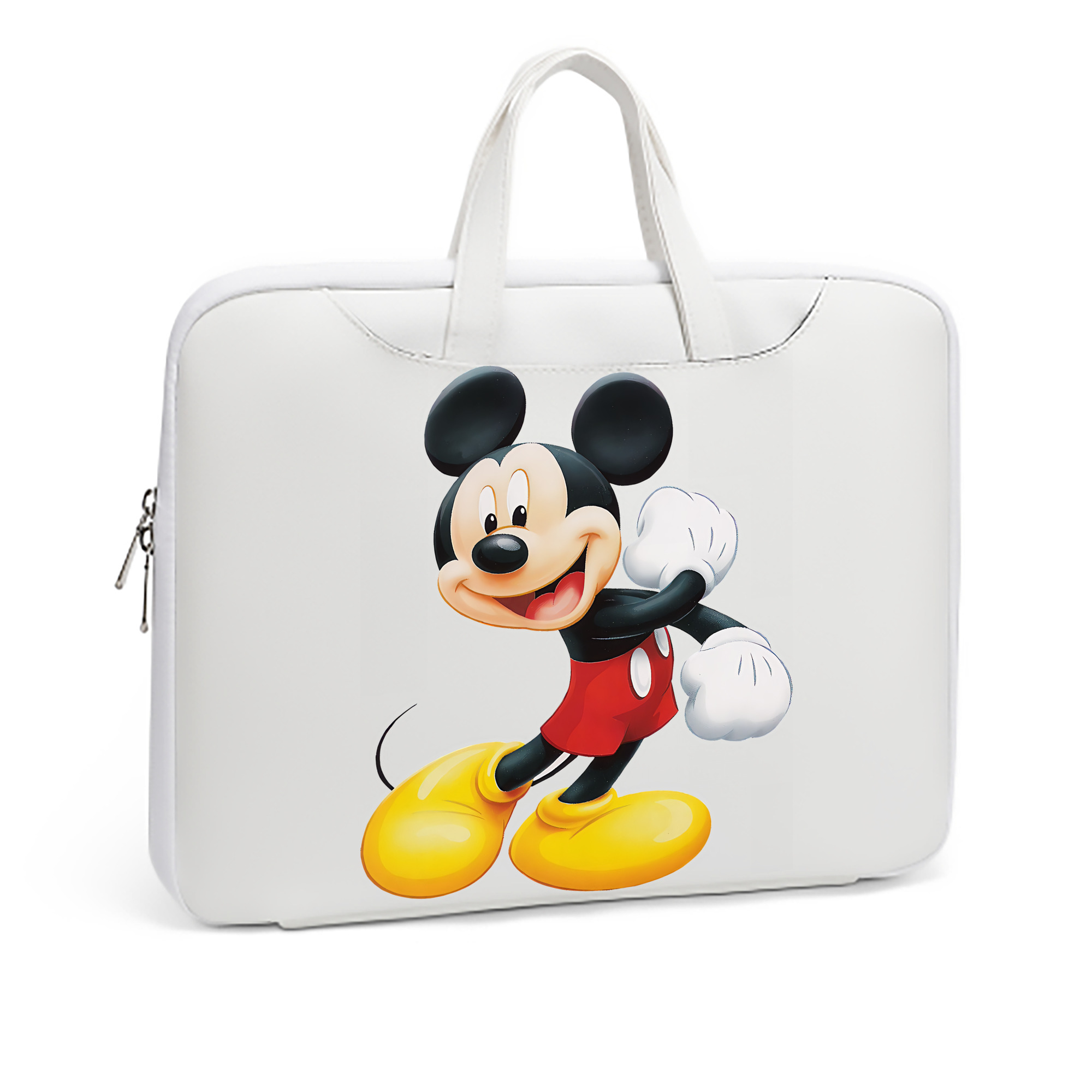 ミッキーマウス Mickey Mouse レザーラップトップバッグ　ノートパソコンケース