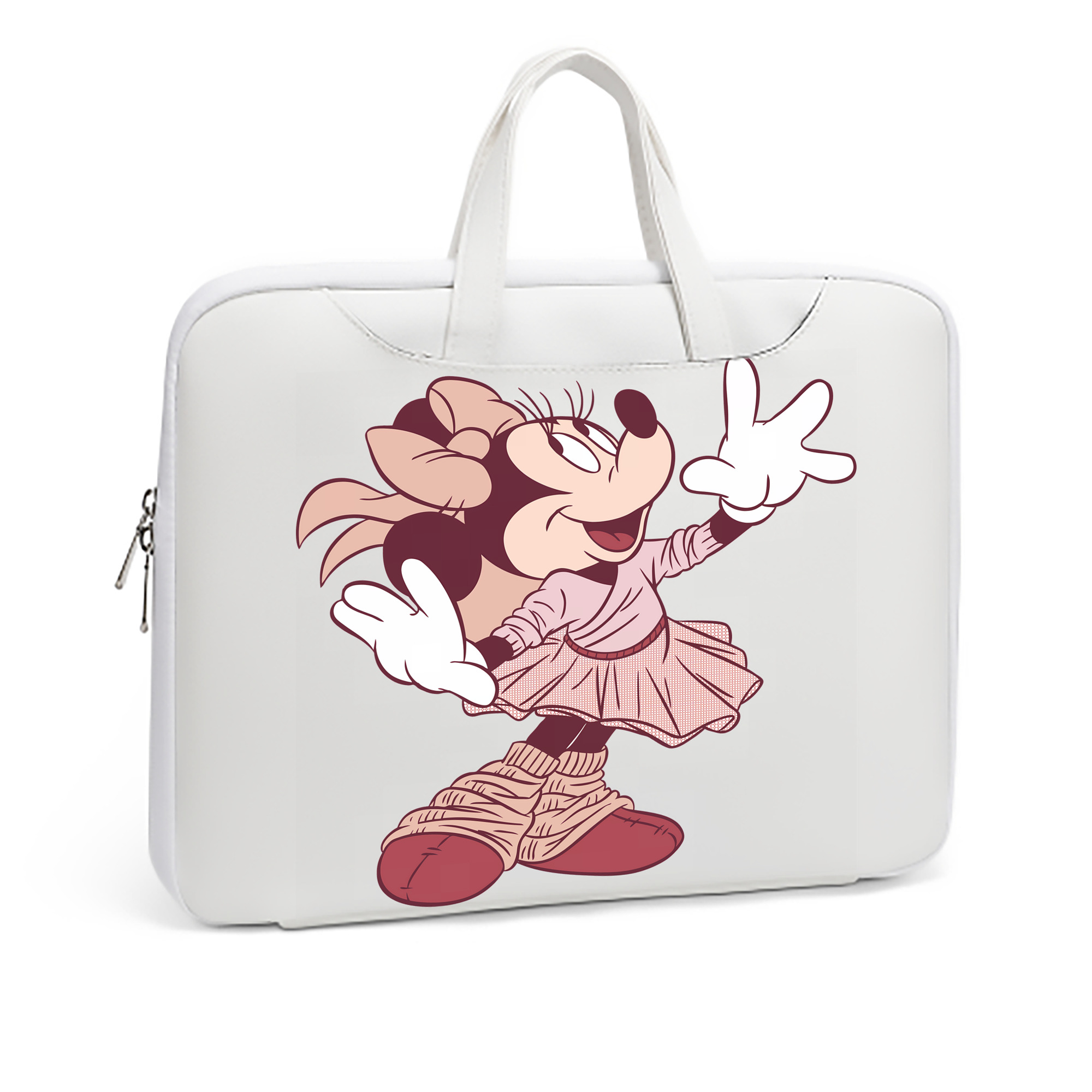 ミッキーマウス Mickey Mouse レザーラップトップバッグ　ノートパソコンケース