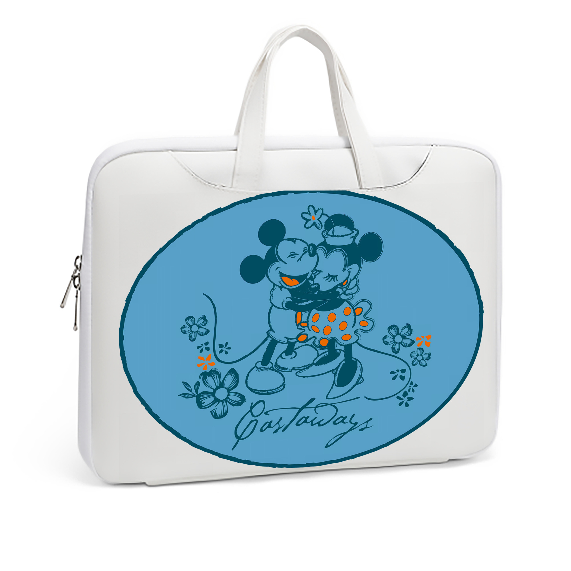 ミッキーマウス Mickey Mouse レザーラップトップバッグ　ノートパソコンケース