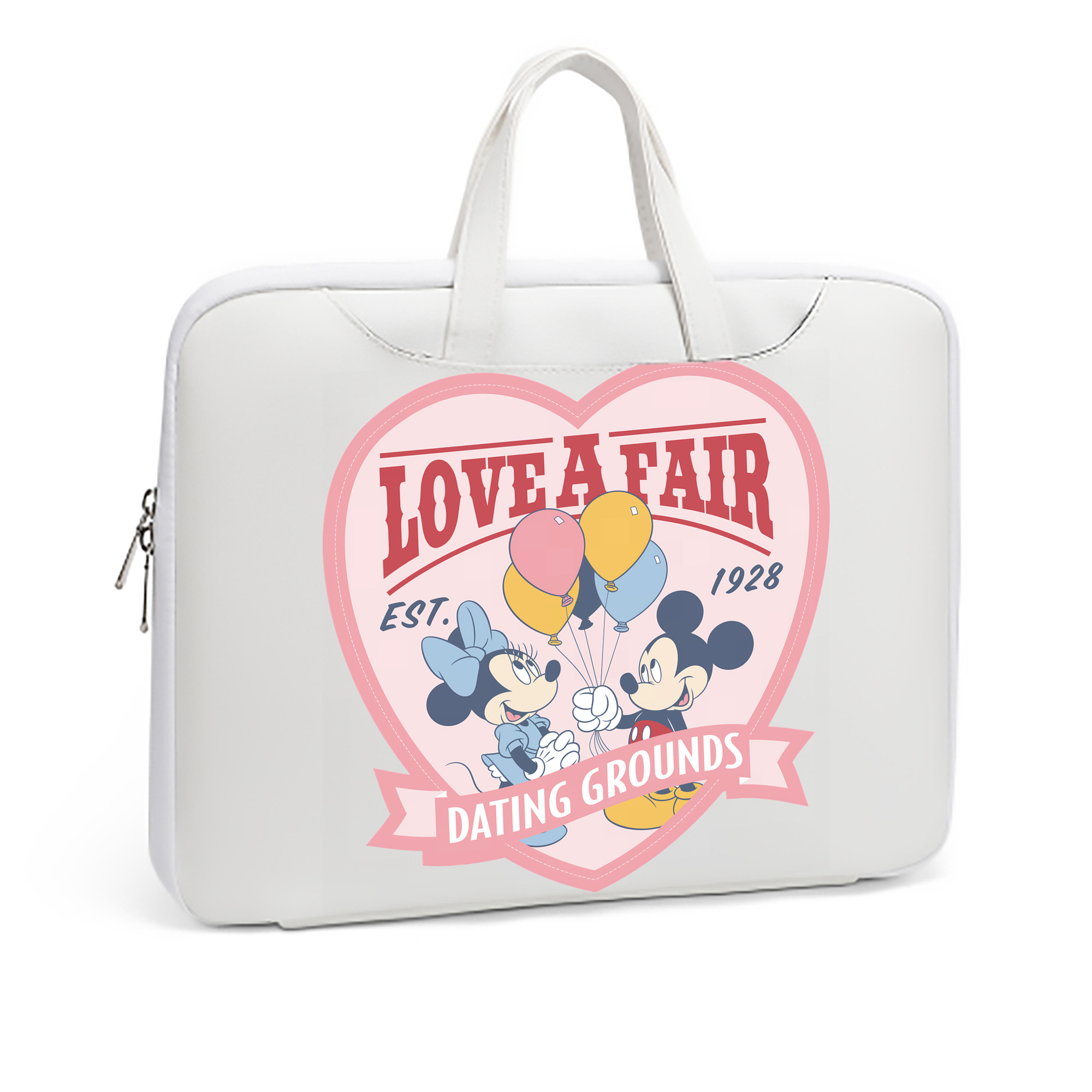 ミッキーマウス Mickey Mouse レザーラップトップバッグ　ノートパソコンケース
