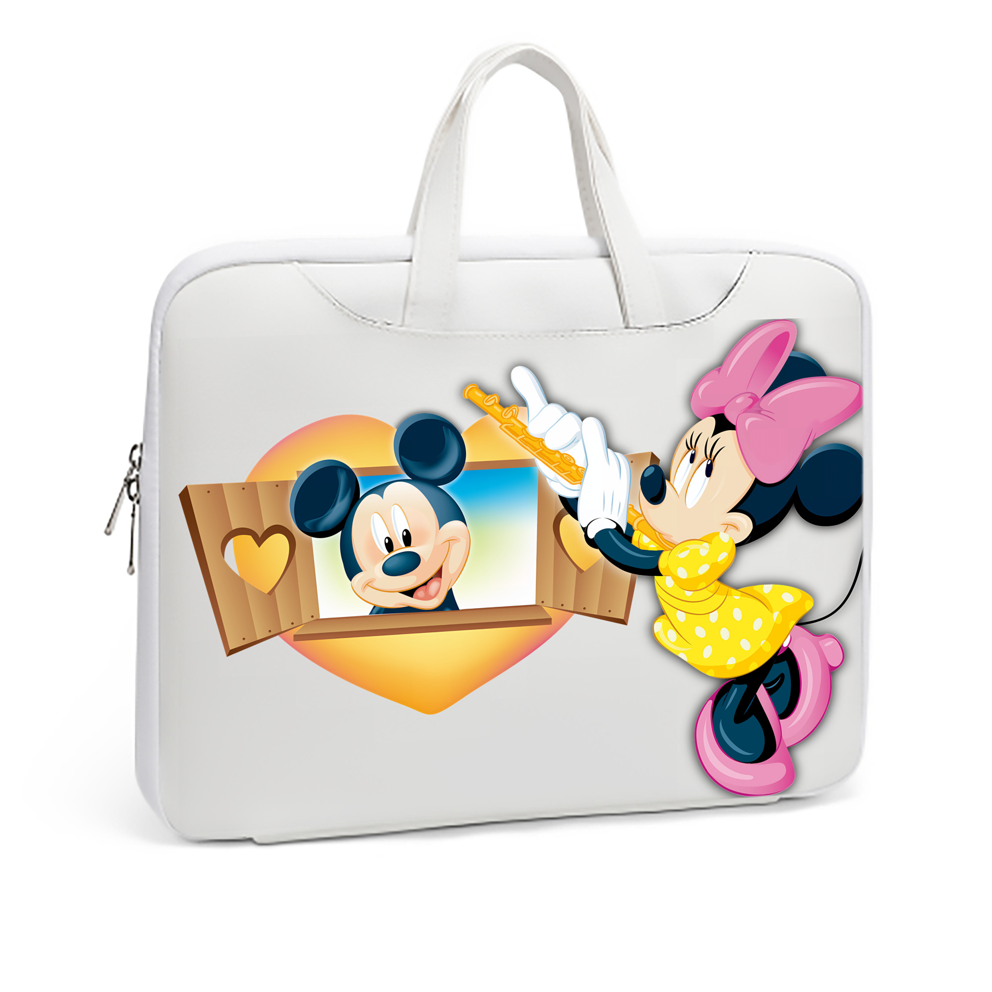 ミッキーマウス Mickey Mouse レザーラップトップバッグ　ノートパソコンケース