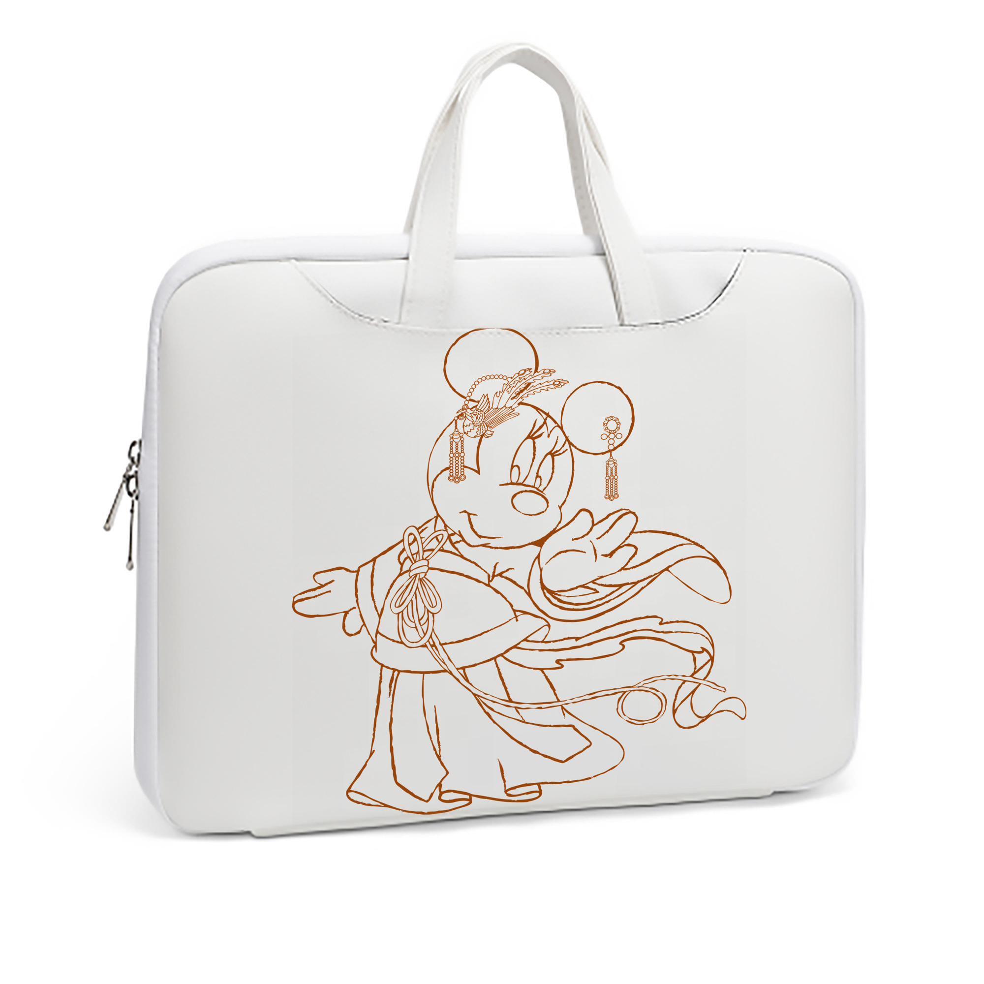 ミッキーマウス Mickey Mouse レザーラップトップバッグ　ノートパソコンケース