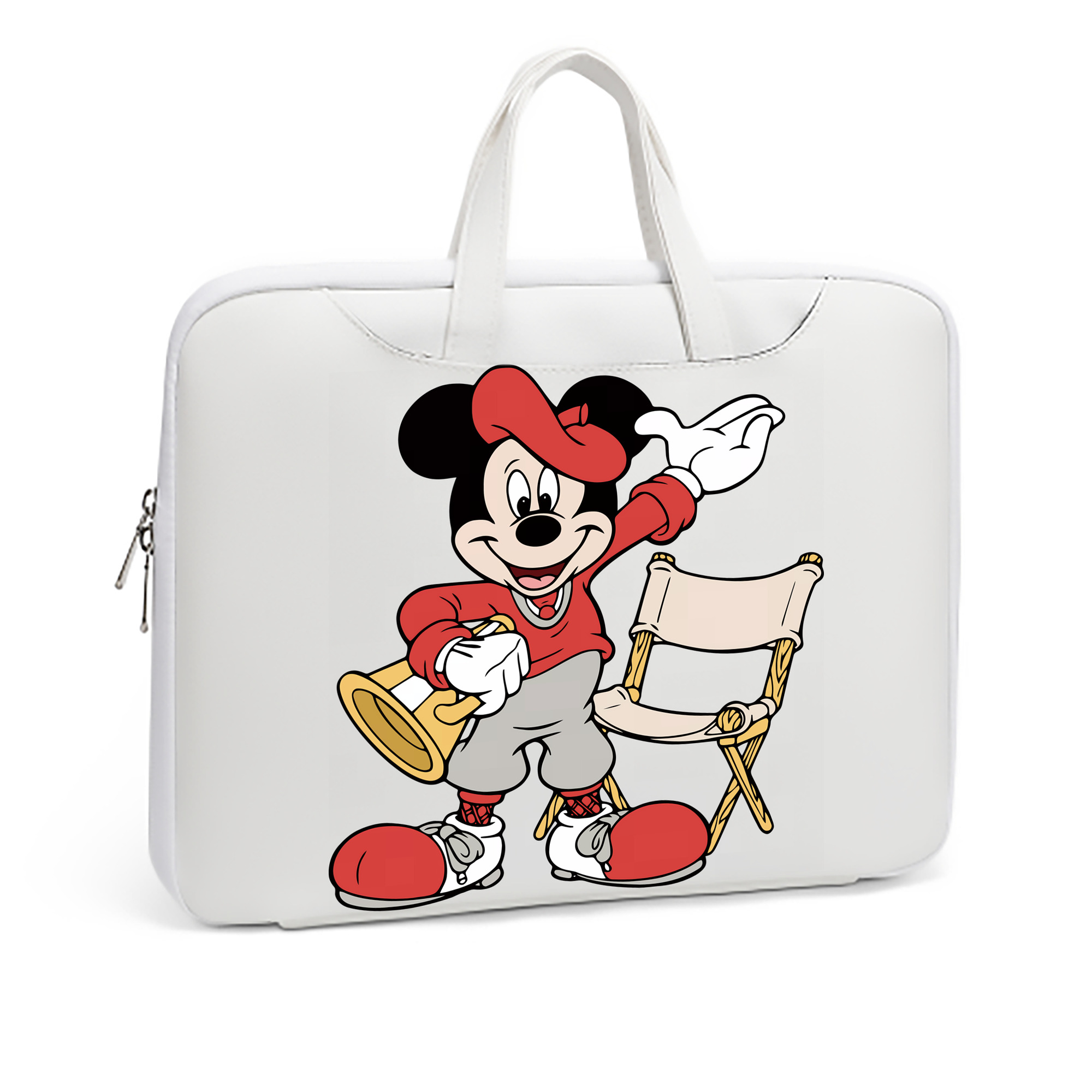 ミッキーマウス Mickey Mouse レザーラップトップバッグ　ノートパソコンケース