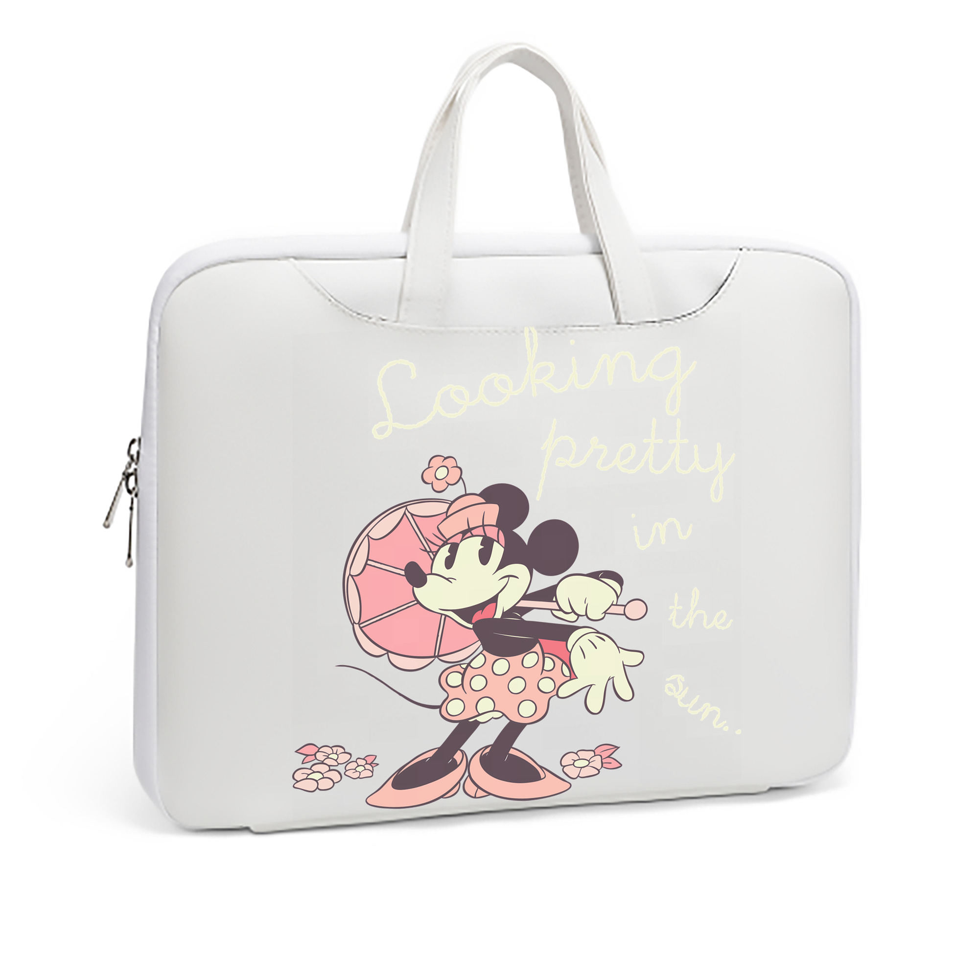 ミッキーマウス Mickey Mouse レザーラップトップバッグ　ノートパソコンケース