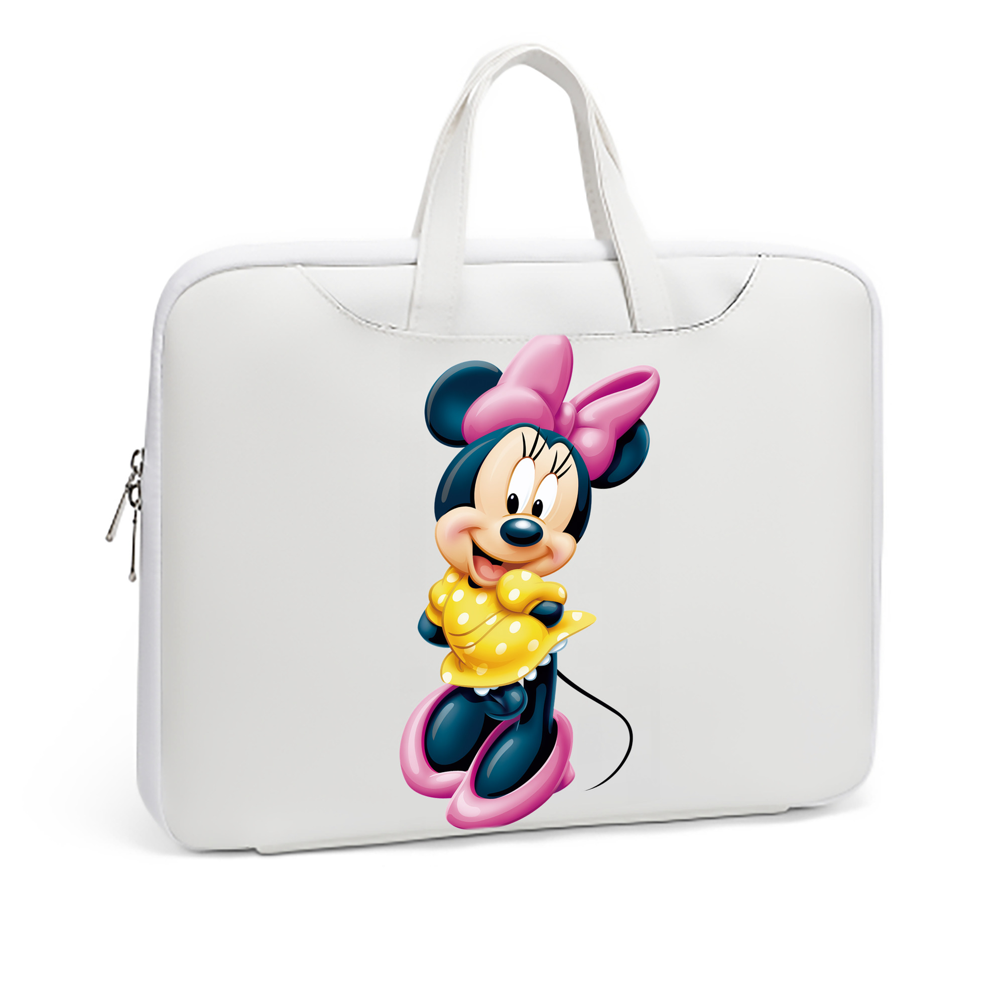 ミッキーマウス Mickey Mouse レザーラップトップバッグ　ノートパソコンケース