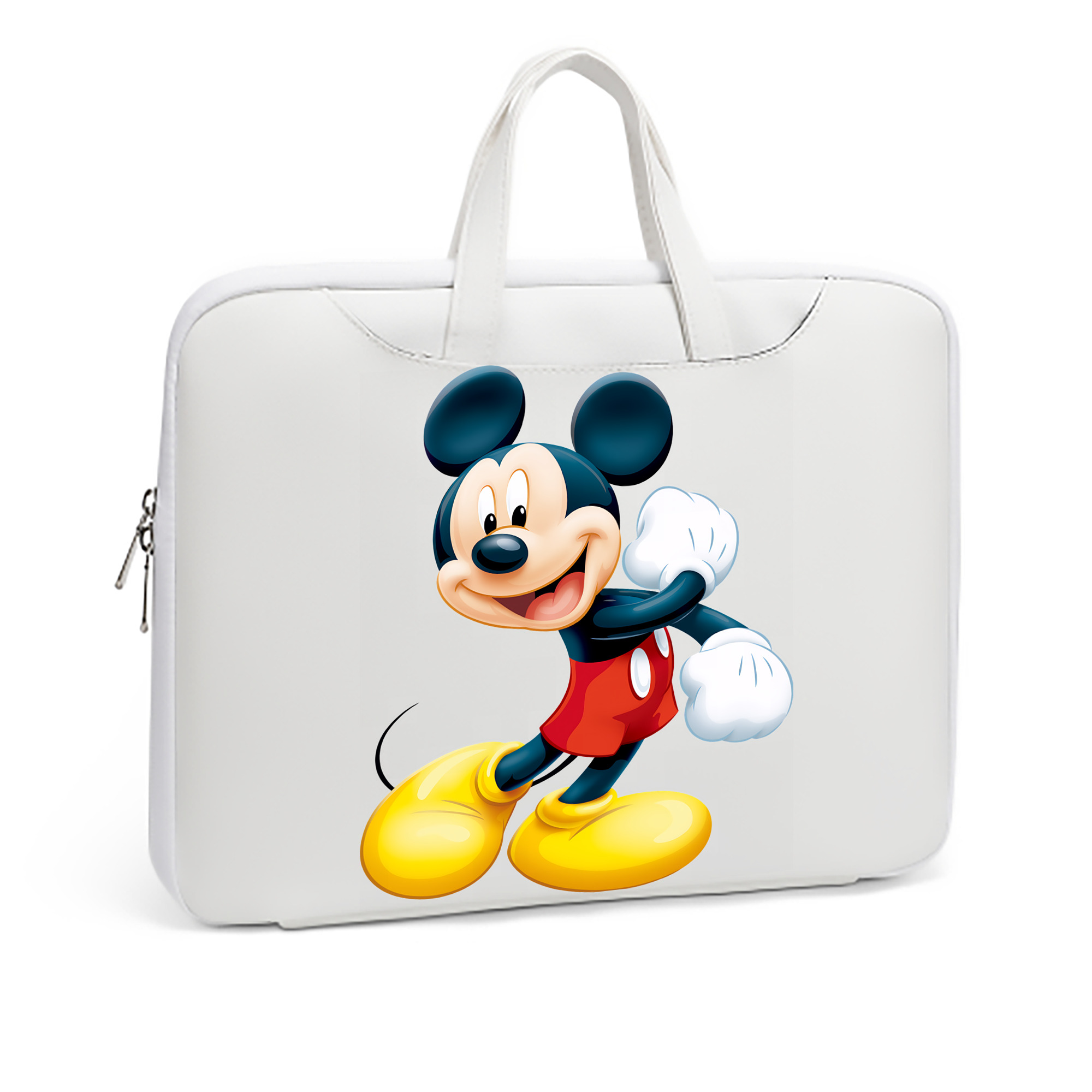 ミッキーマウス Mickey Mouse レザーラップトップバッグ　ノートパソコンケース
