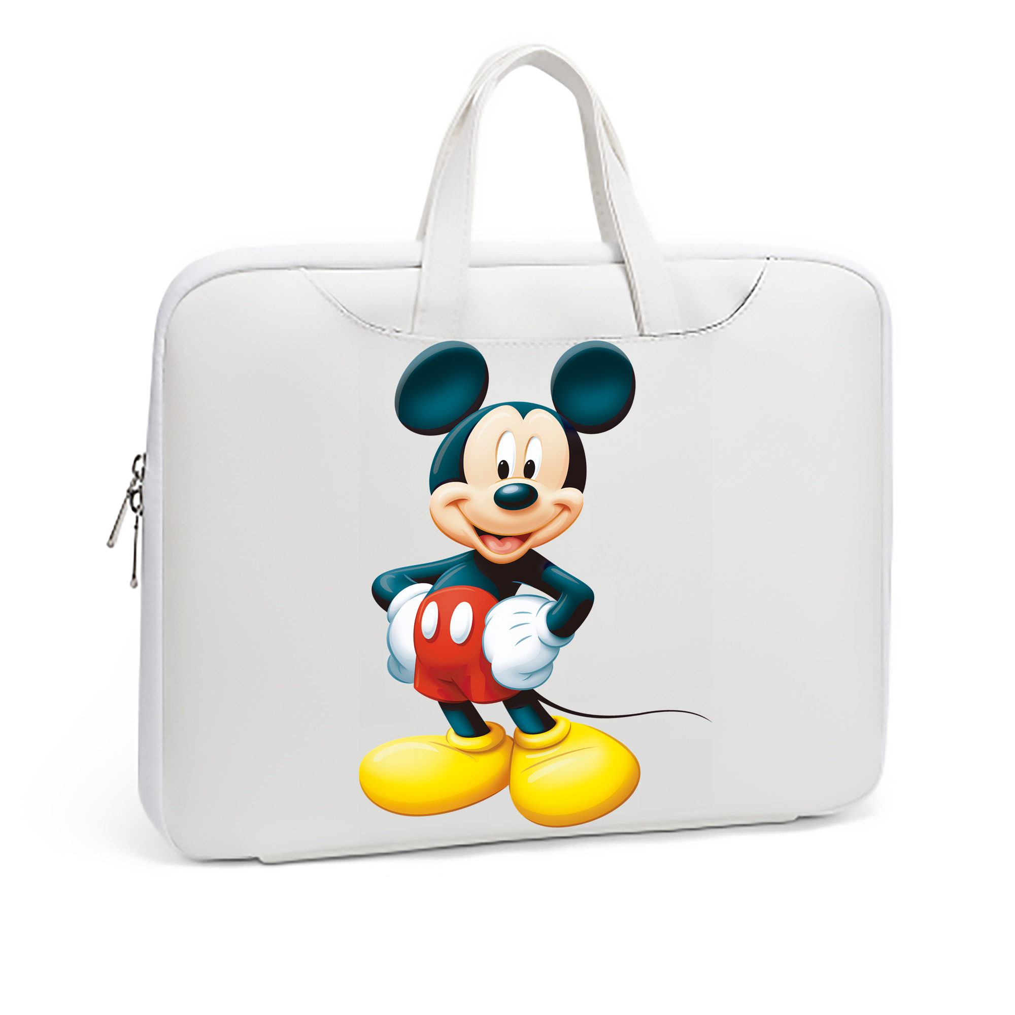 ミッキーマウス Mickey Mouse レザーラップトップバッグ　ノートパソコンケース