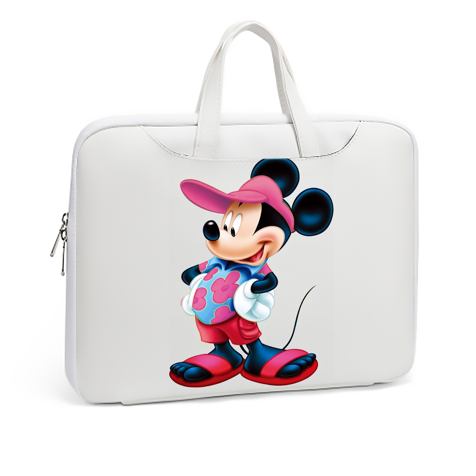 ミッキーマウス Mickey Mouse レザーラップトップバッグ　ノートパソコンケース