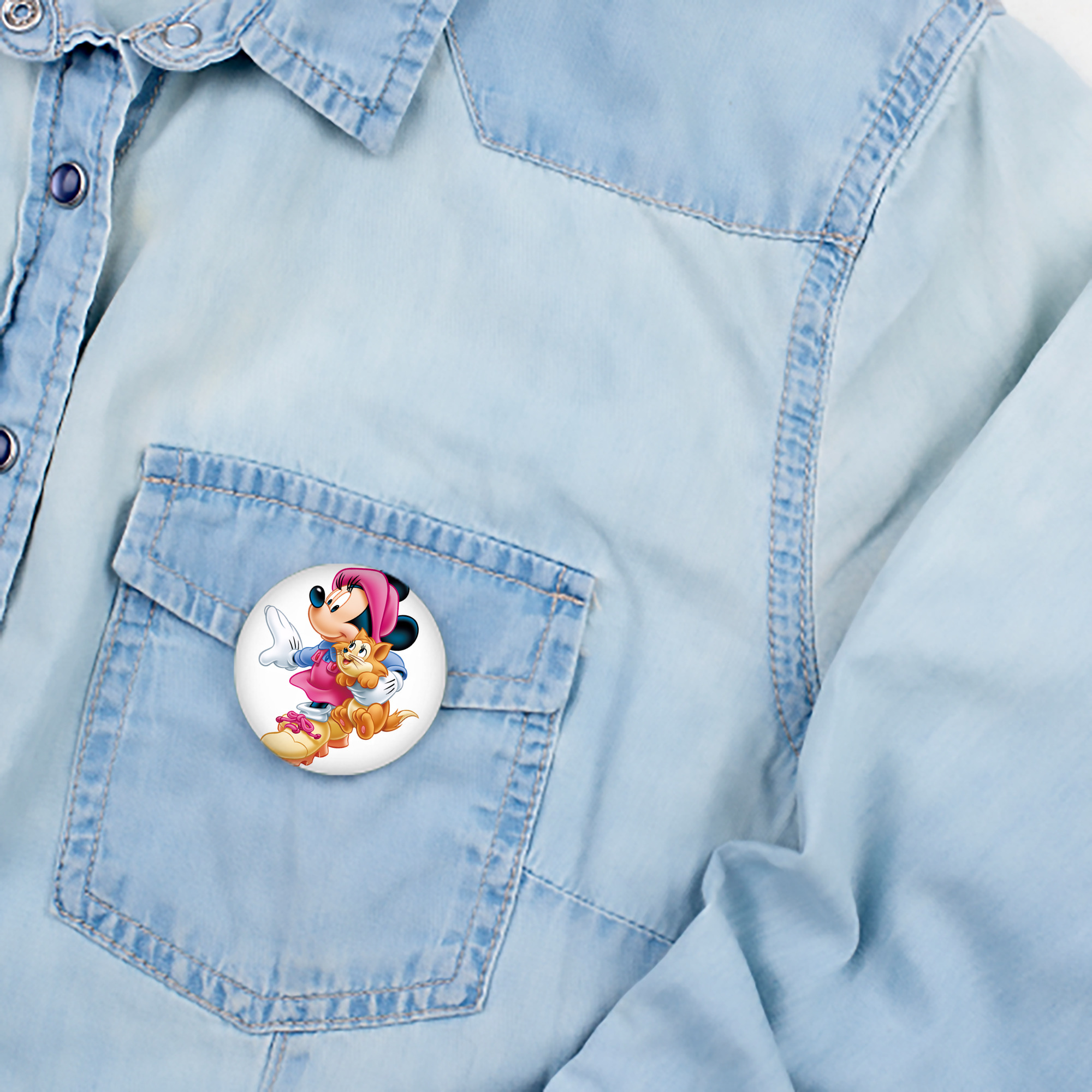 ミッキーマウス Mickey Mouse 6cm 缶バッジ 複数セット