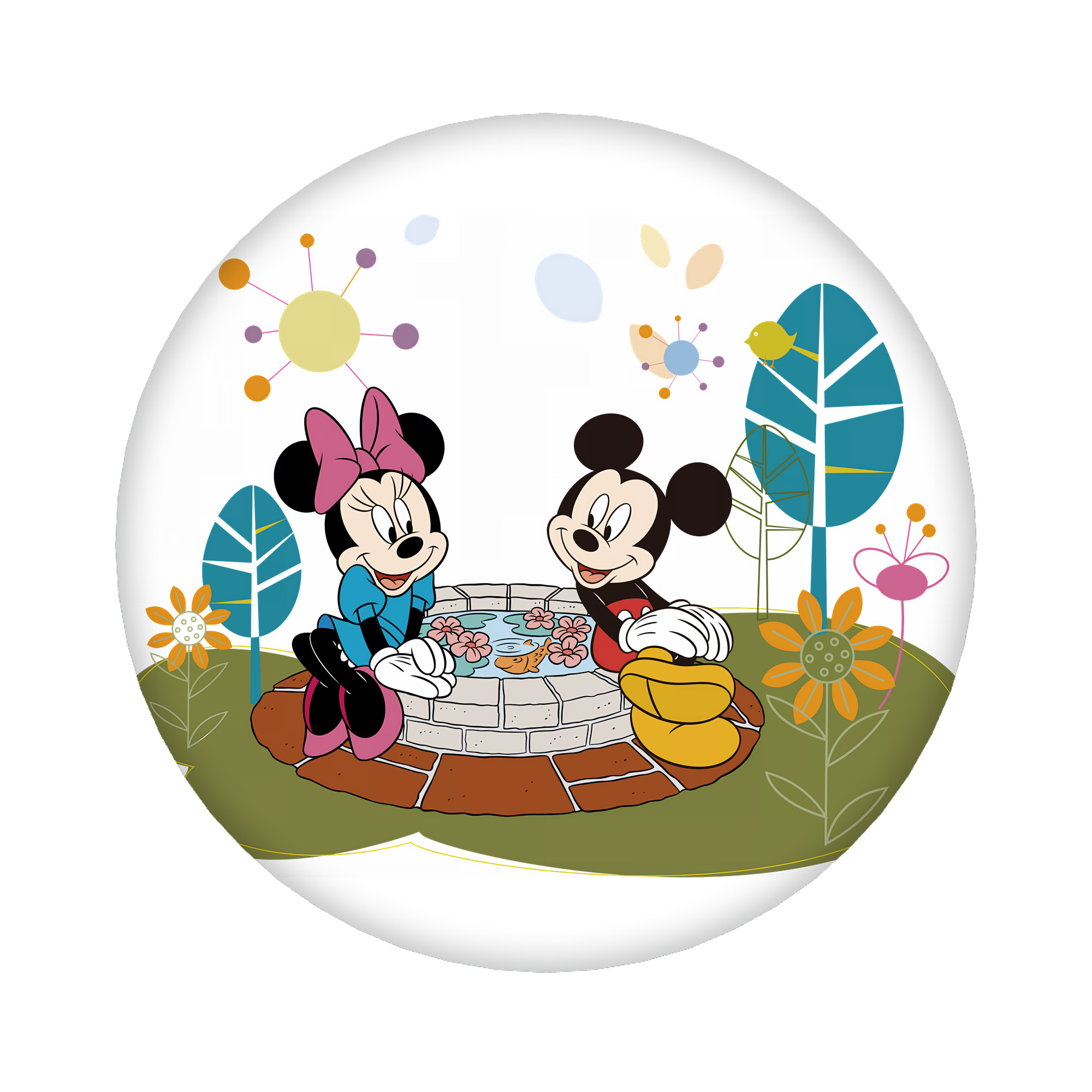 （画像用） ミッキーマウス Mickey Mouse 6cm 缶バッジ 複数セット