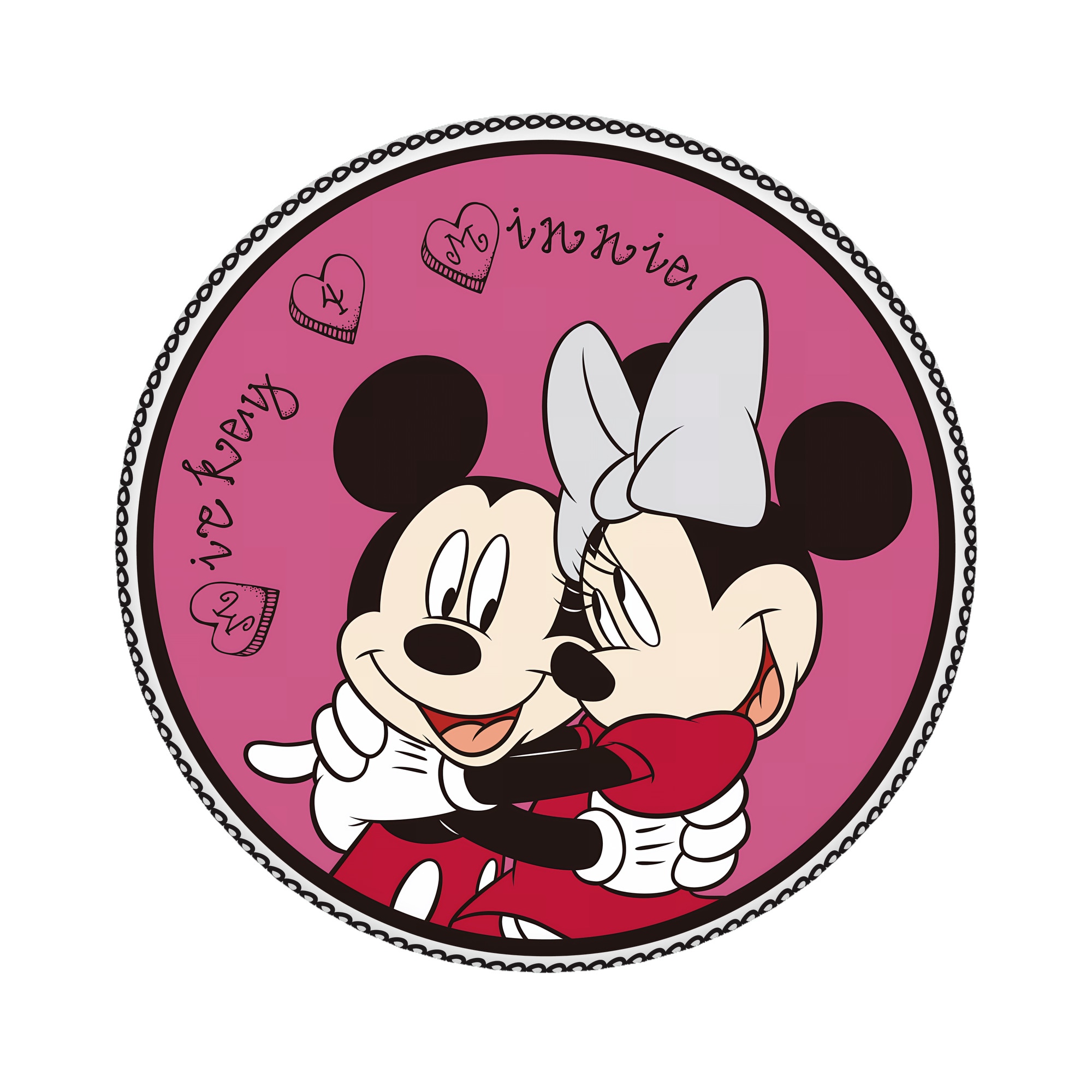 （画像用） ミッキーマウス Mickey Mouse 6cm 缶バッジ 複数セット