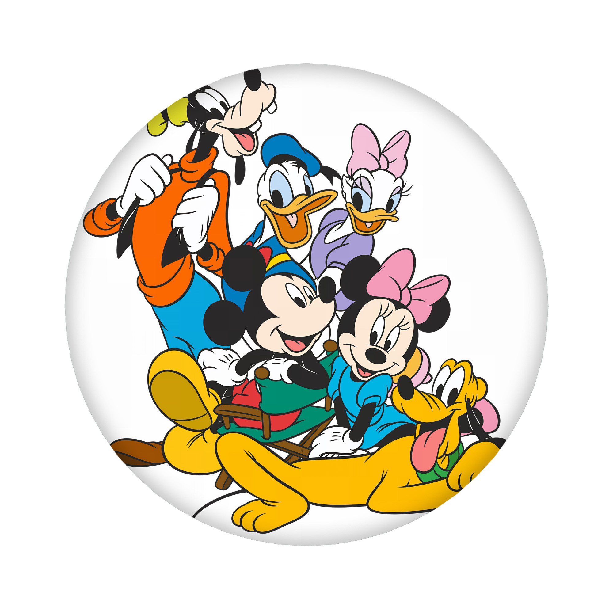 （画像用） ミッキーマウス Mickey Mouse 6cm 缶バッジ 複数セット