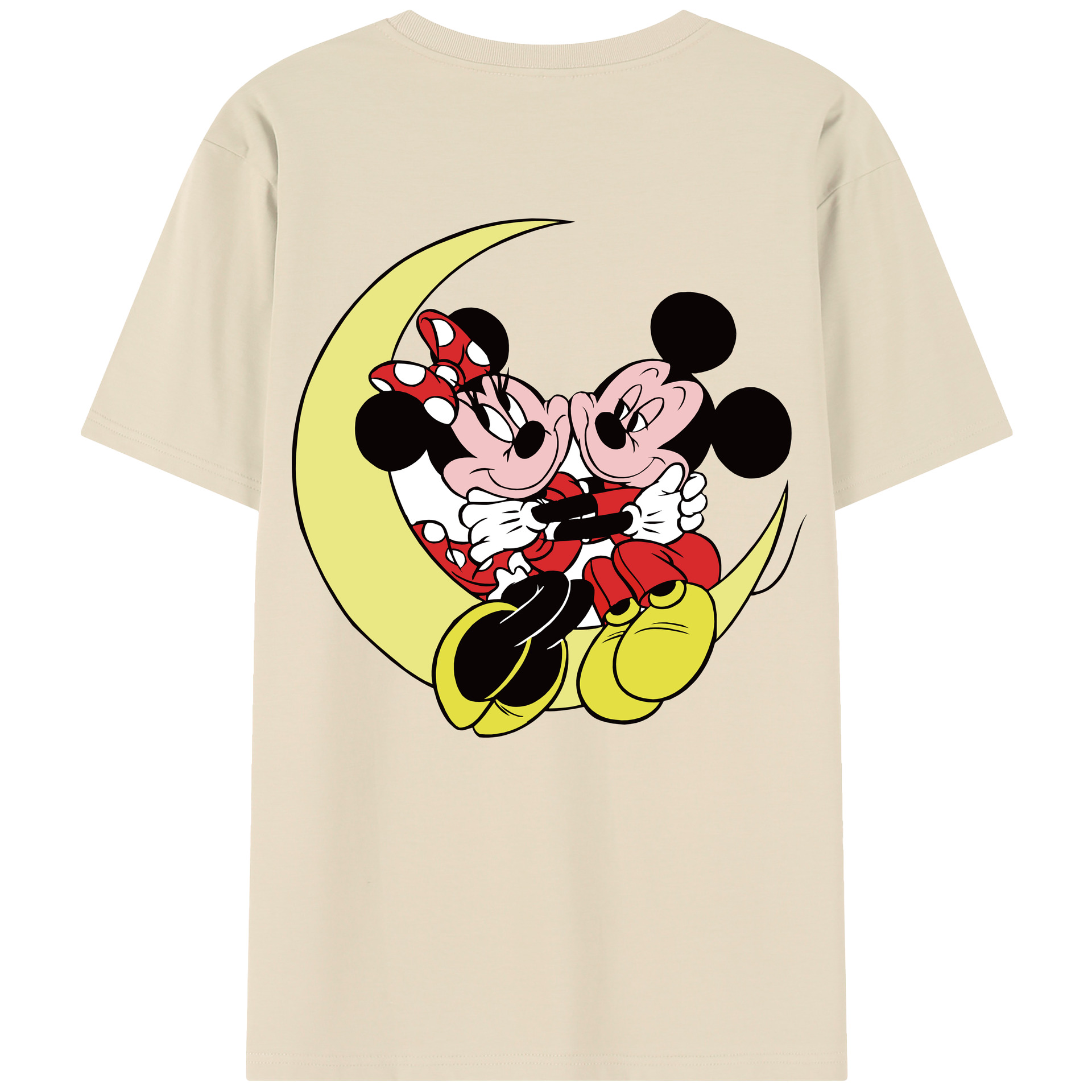 （画像用） ミッキーマウス Mickey Mouse 綿100％半袖Tシャツ（背面プリント）