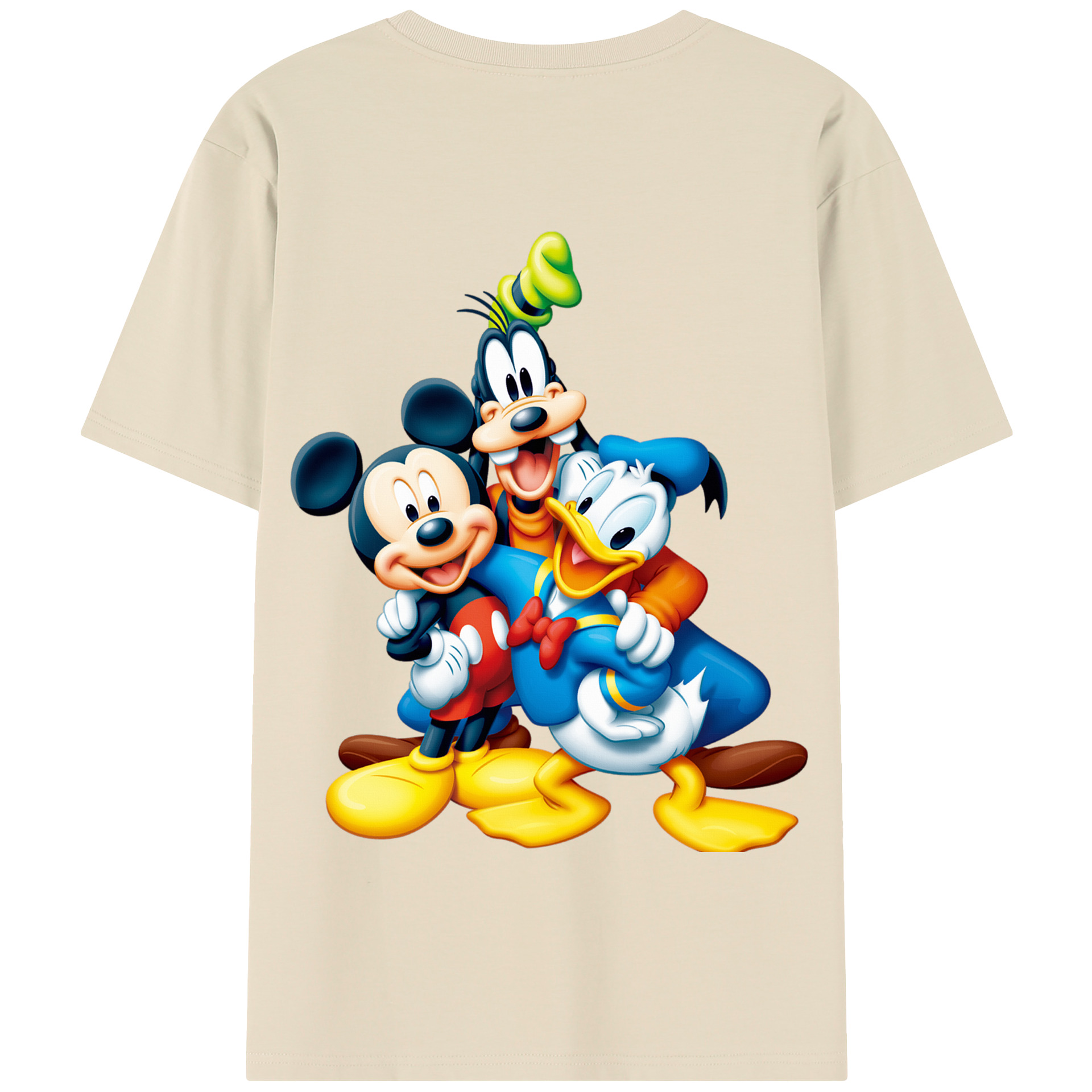 （画像用） ミッキーマウス Mickey Mouse 綿100％半袖Tシャツ（背面プリント）