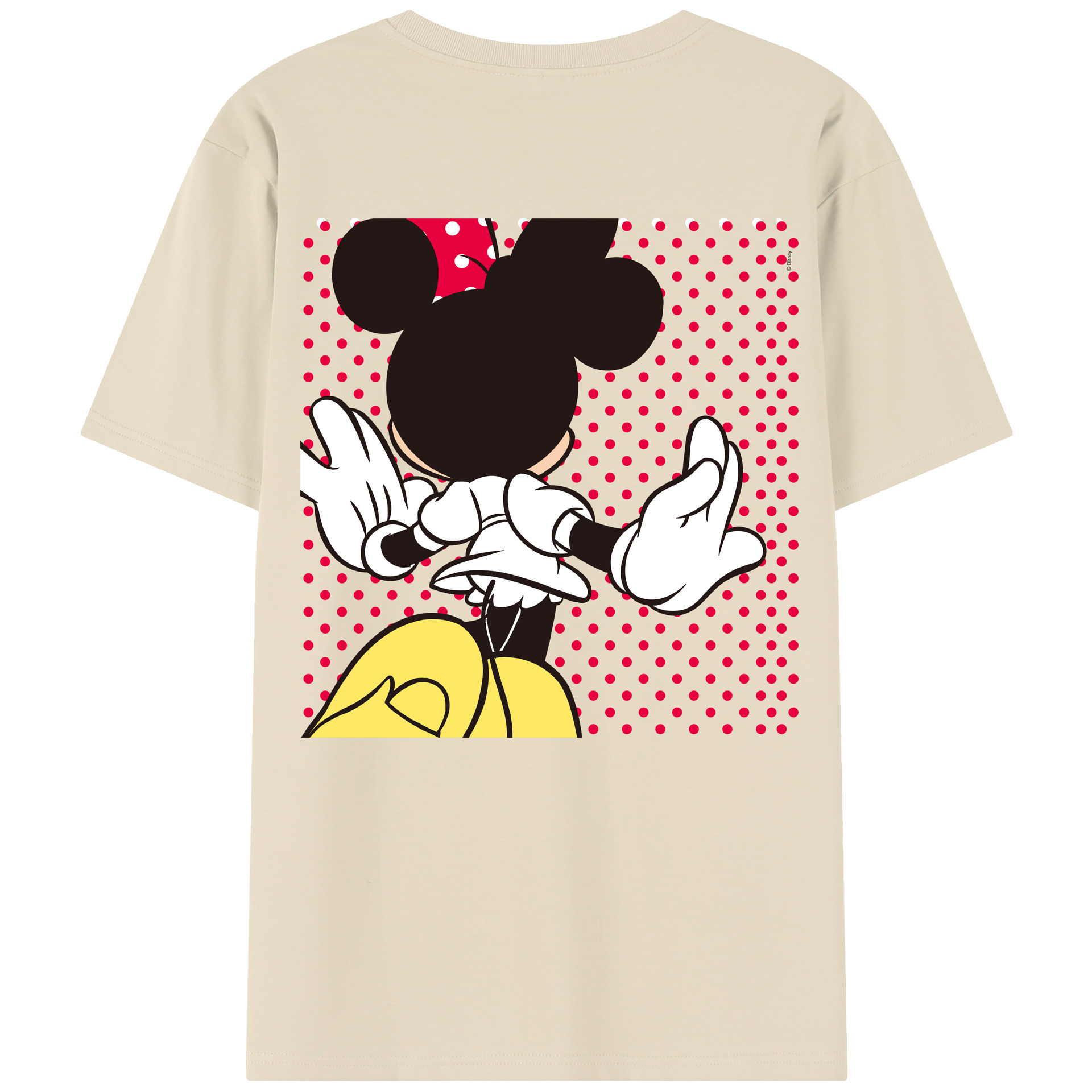 （画像用） ミッキーマウス Mickey Mouse 綿100％半袖Tシャツ（背面プリント）