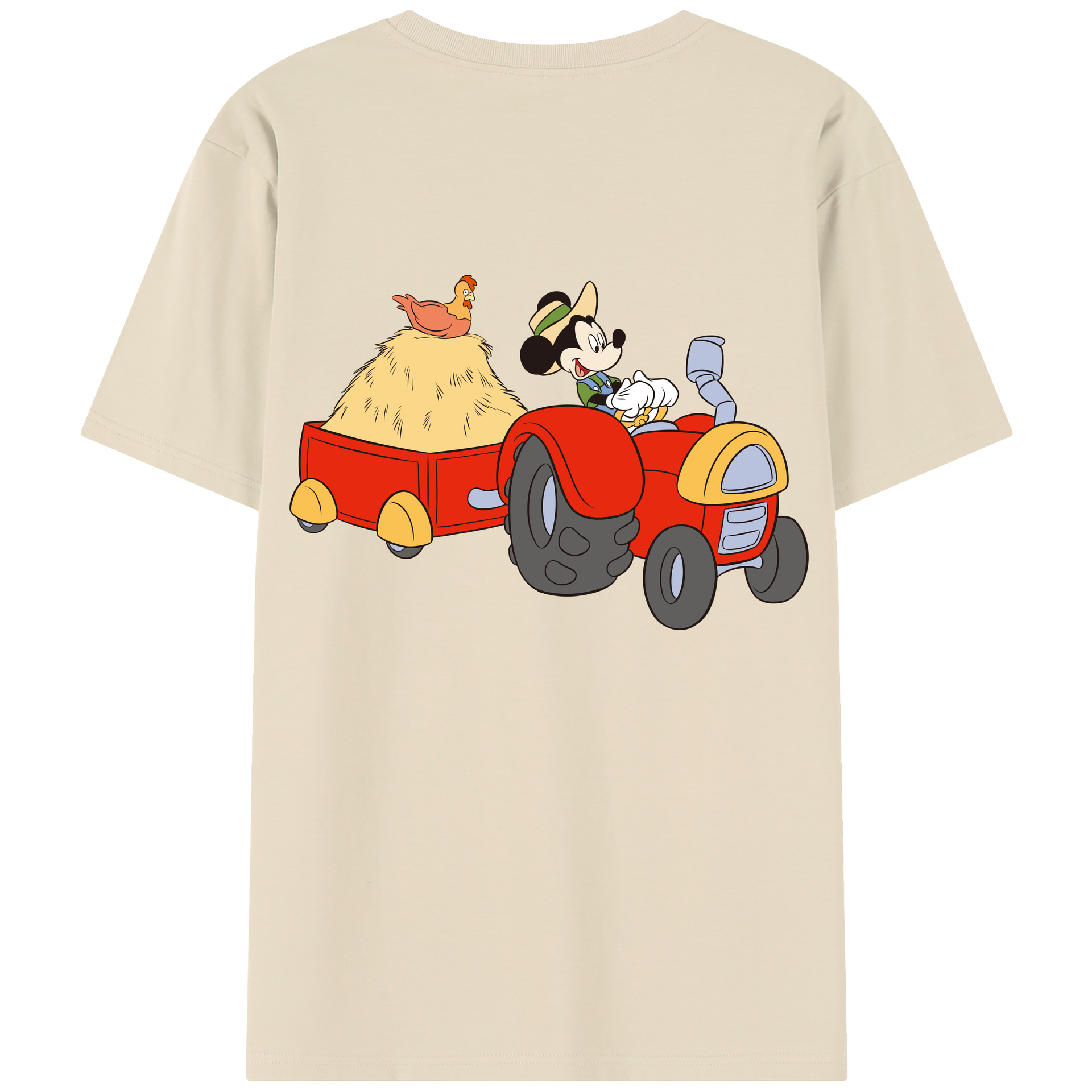 （画像用） ミッキーマウス Mickey Mouse 綿100％半袖Tシャツ（背面プリント）
