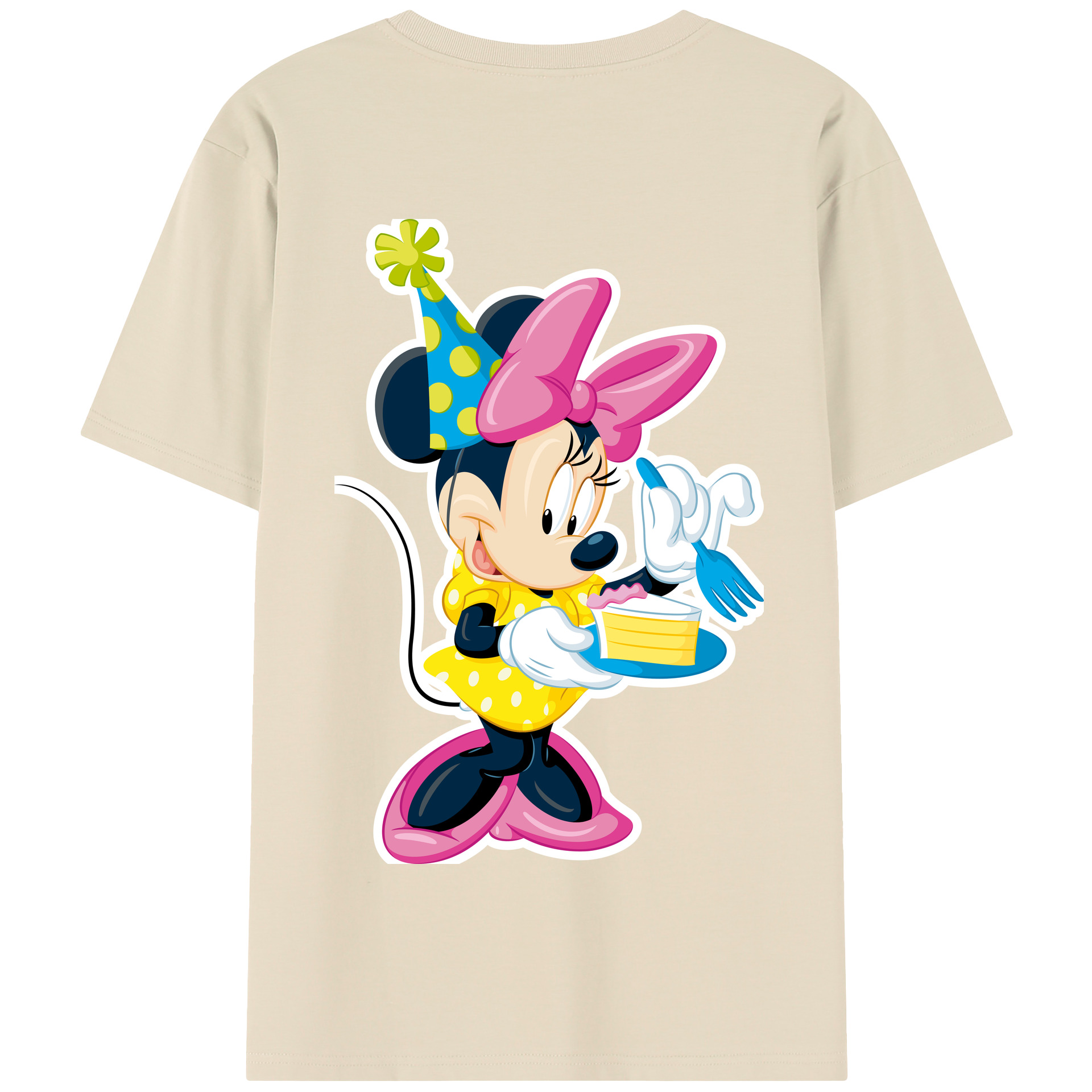 （画像用） ミッキーマウス Mickey Mouse 綿100％半袖Tシャツ（背面プリント）