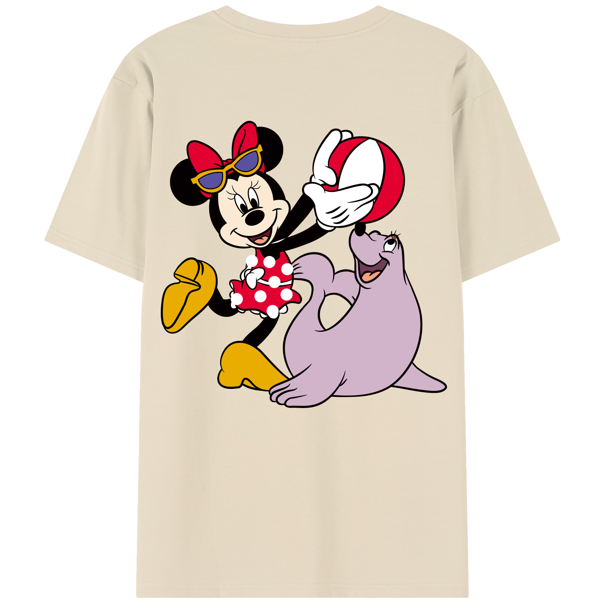 （画像用） ミッキーマウス Mickey Mouse 綿100％半袖Tシャツ（背面プリント）