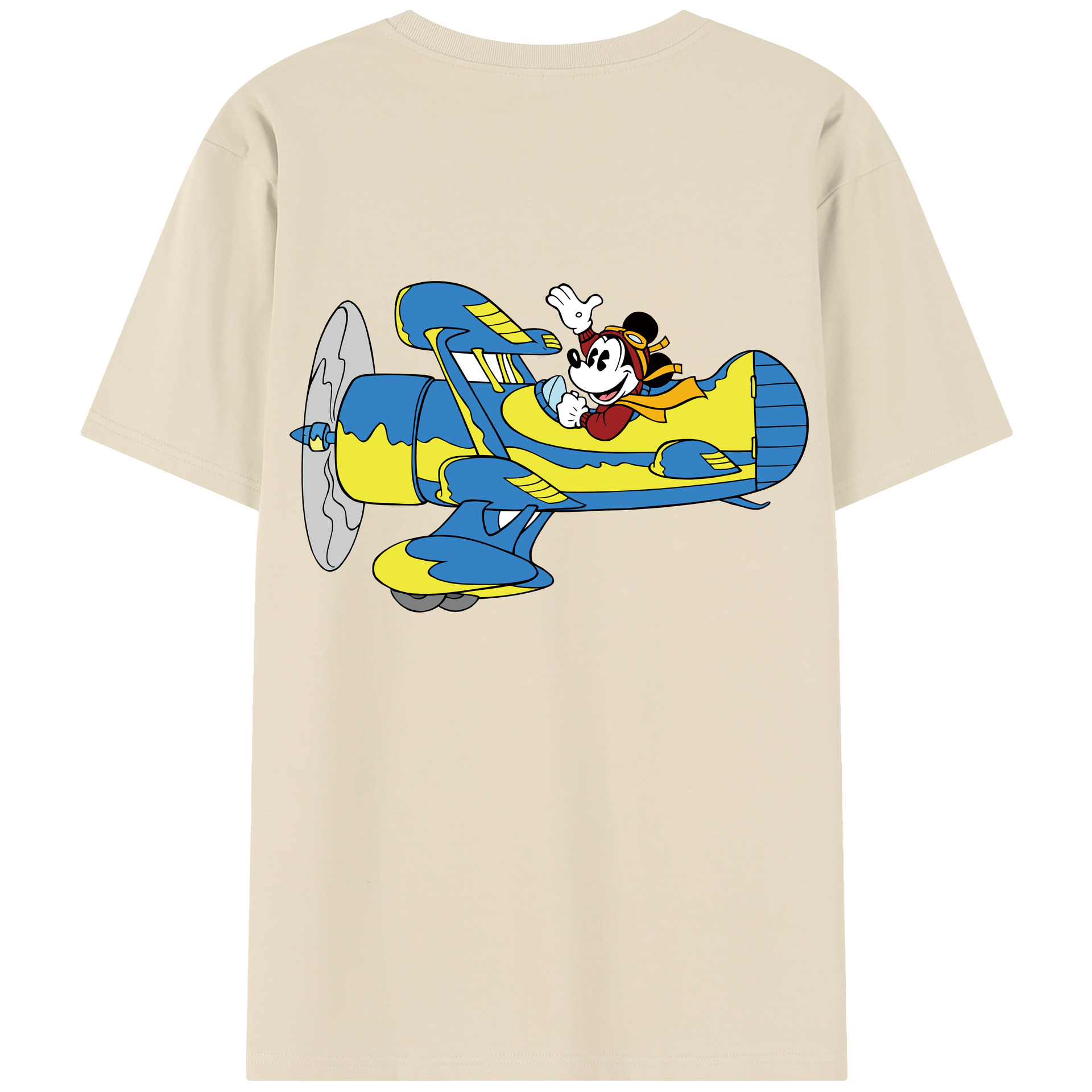 （画像用） ミッキーマウス Mickey Mouse 綿100％半袖Tシャツ（背面プリント）
