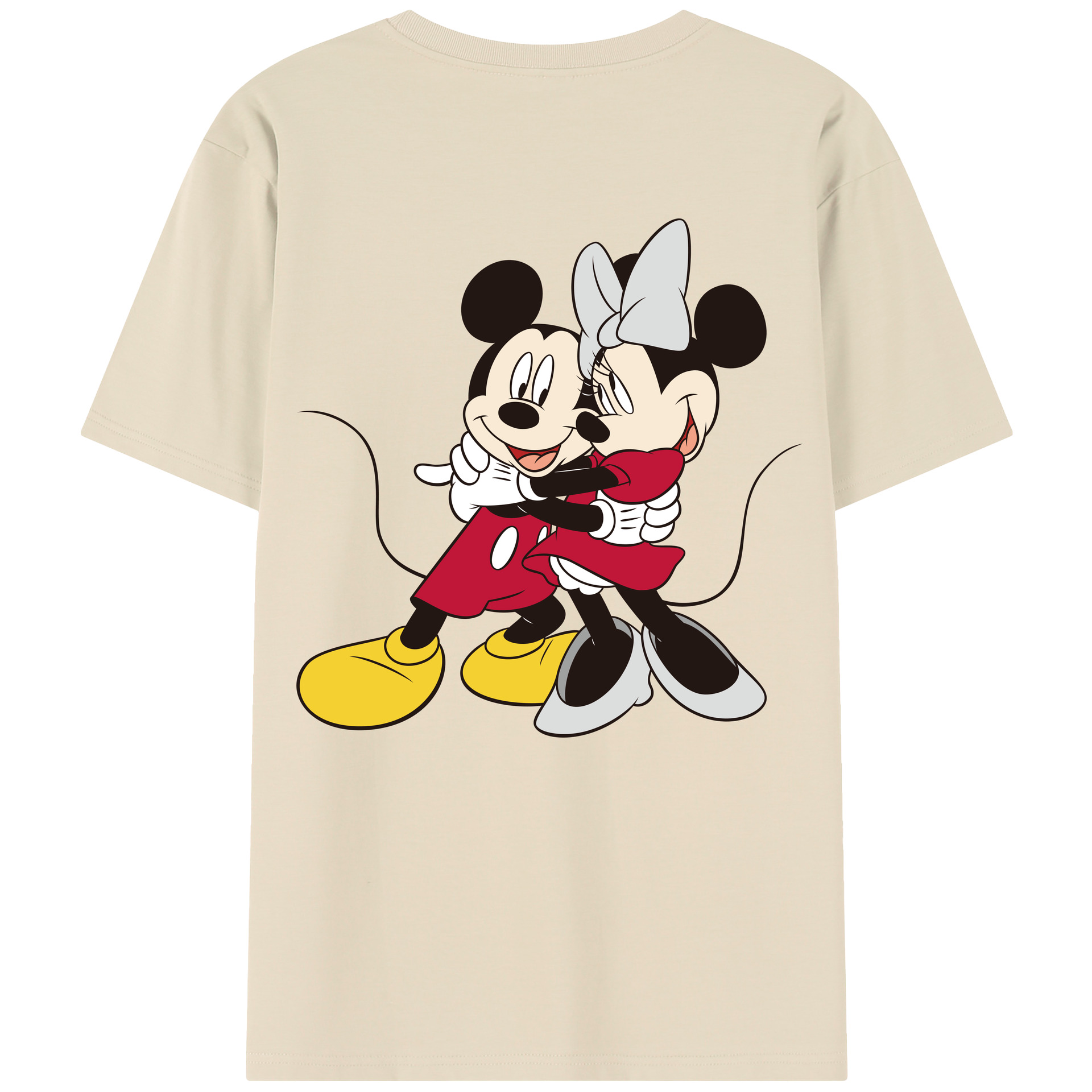 （画像用） ミッキーマウス Mickey Mouse 綿100％半袖Tシャツ（背面プリント）