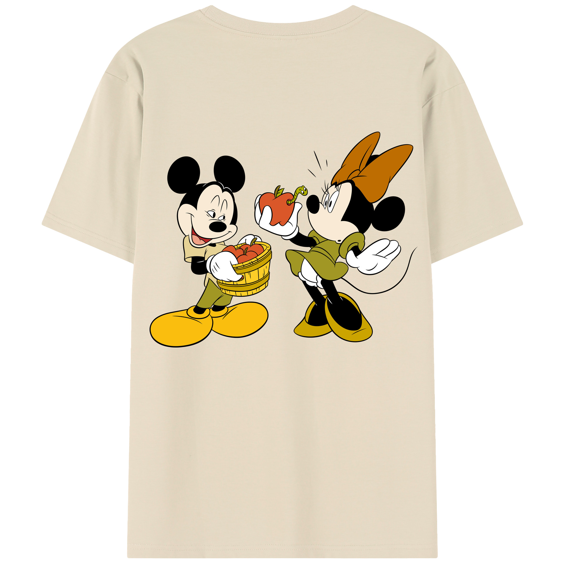 （画像用） ミッキーマウス Mickey Mouse 綿100％半袖Tシャツ（背面プリント）