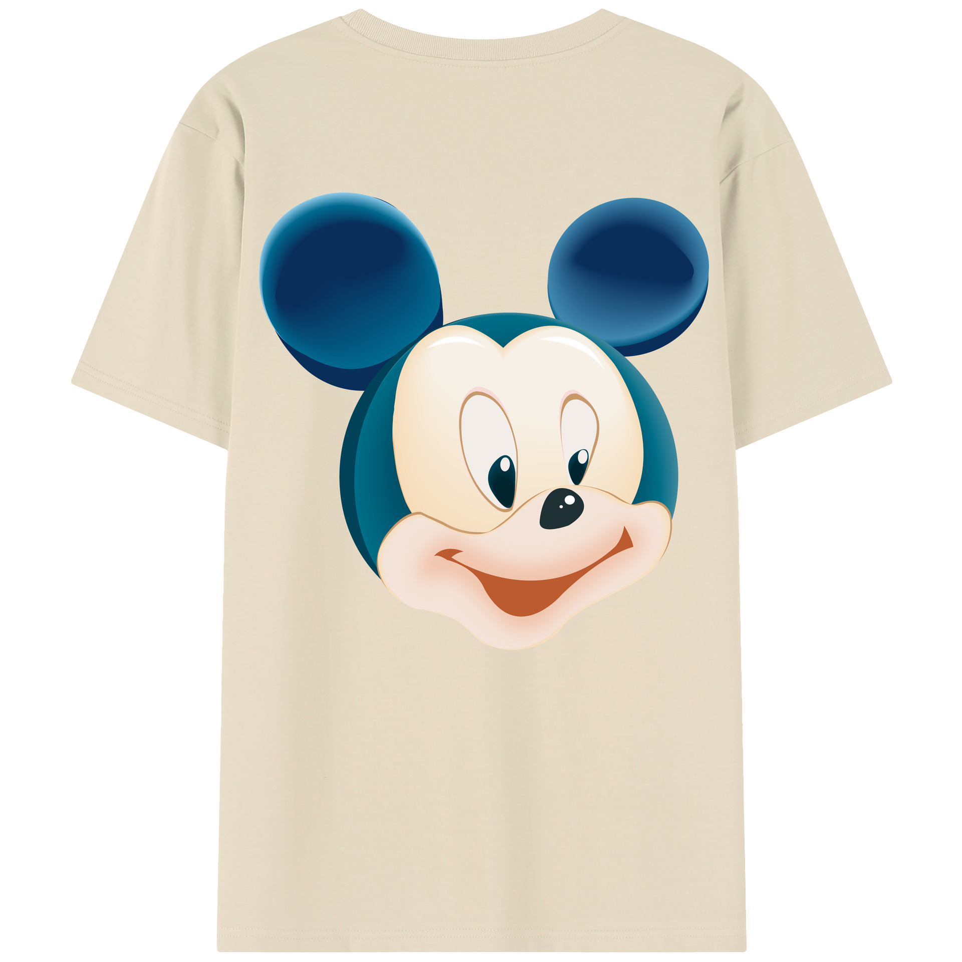 （画像用） ミッキーマウス Mickey Mouse 綿100％半袖Tシャツ（背面プリント）